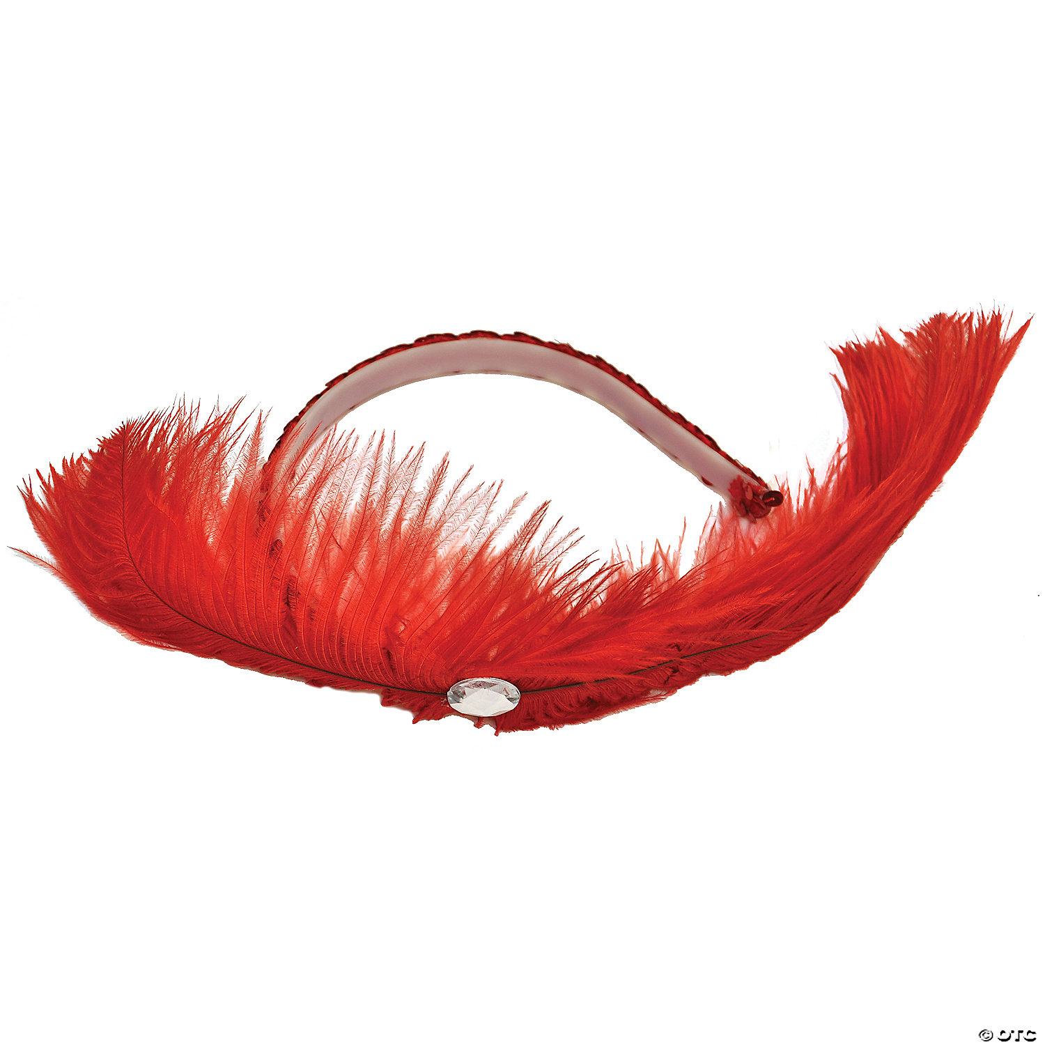 FEATHER HEADPIECE-RED - HALLOWEEN