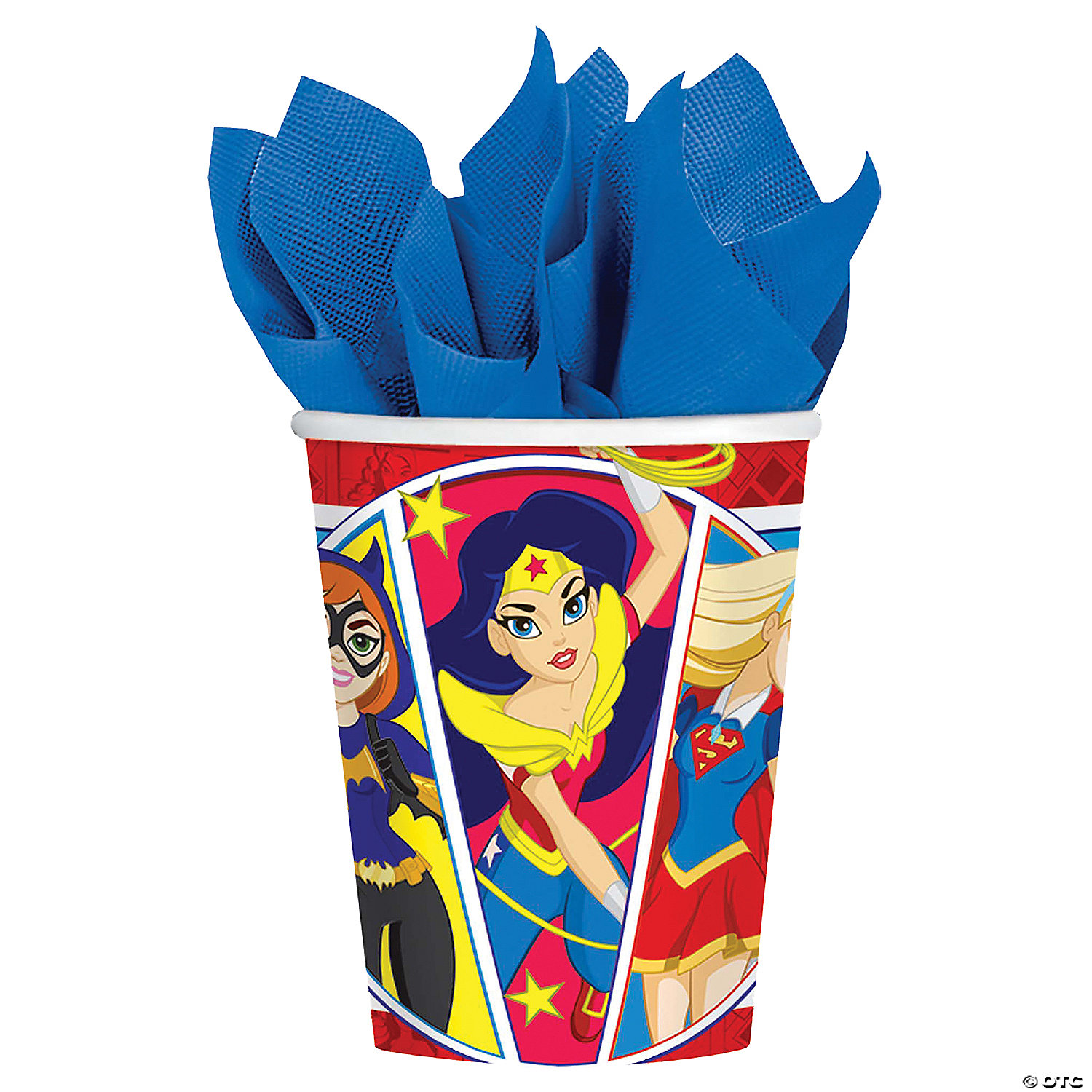 DC SUPERHERO GIRLS PAPER CUPS - BIRTHDAY