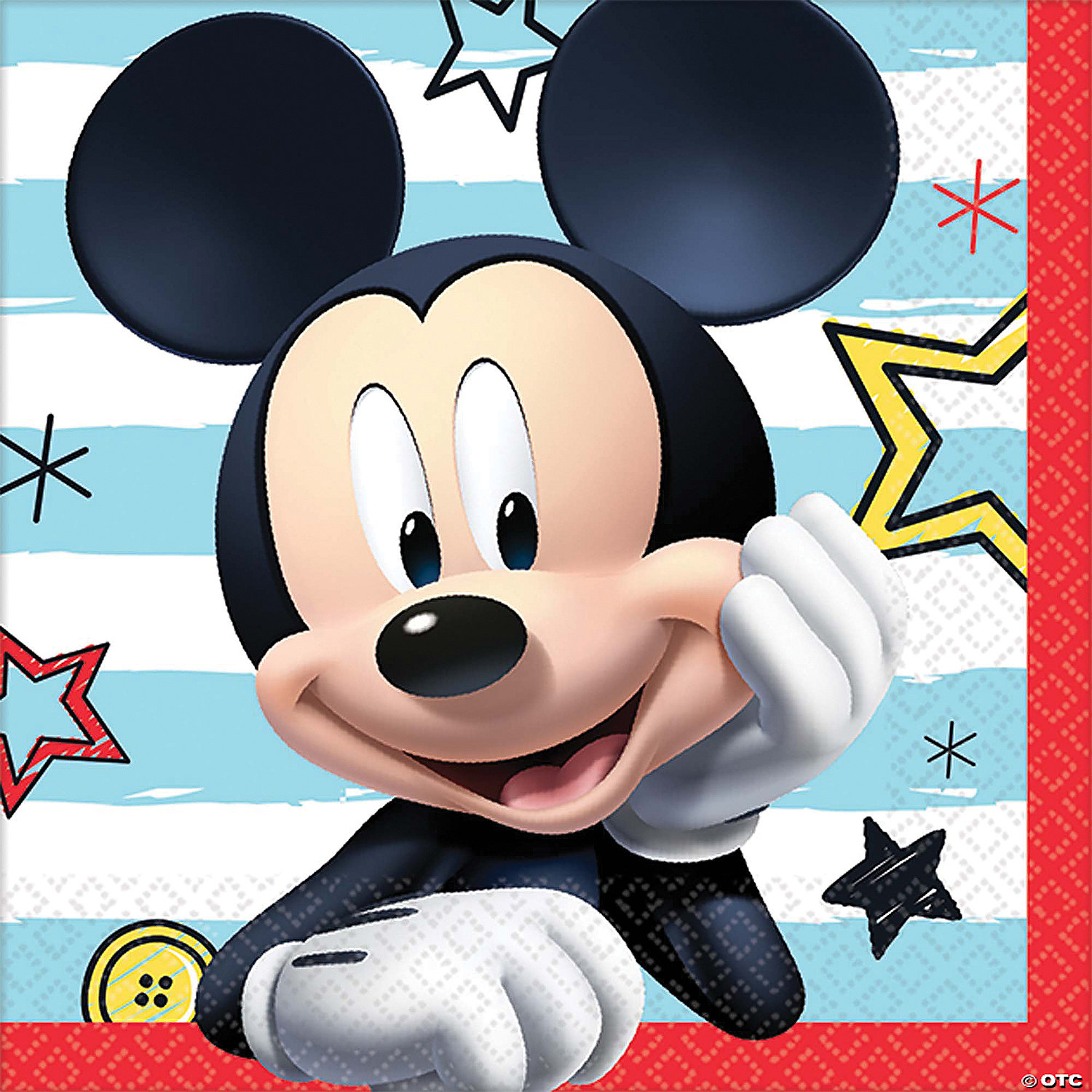 DISNEY MICKEY BEVERAGE NAPKINS - BIRTHDAY