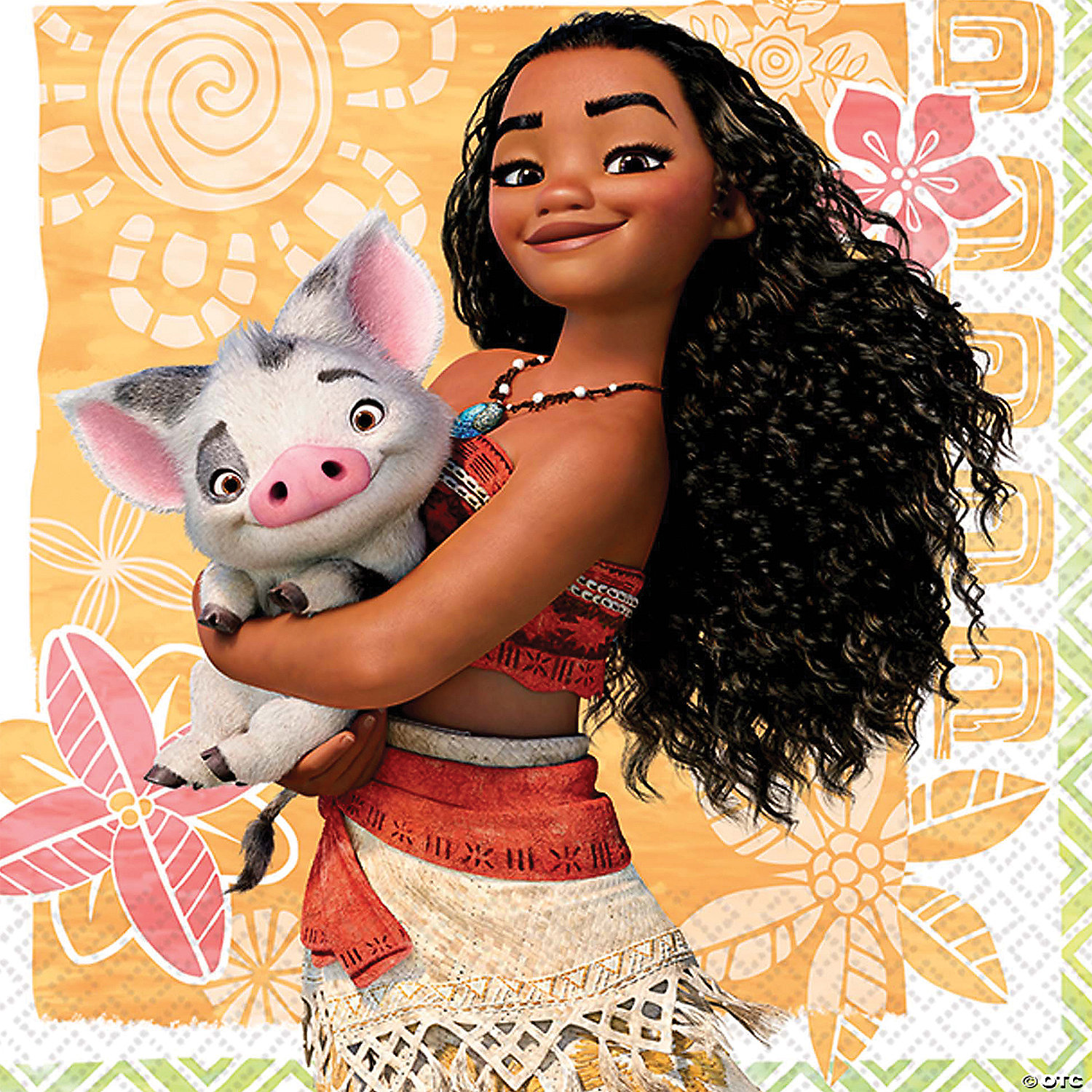 DISNEY MOANA BEVERAGE NAPKINS - BIRTHDAY