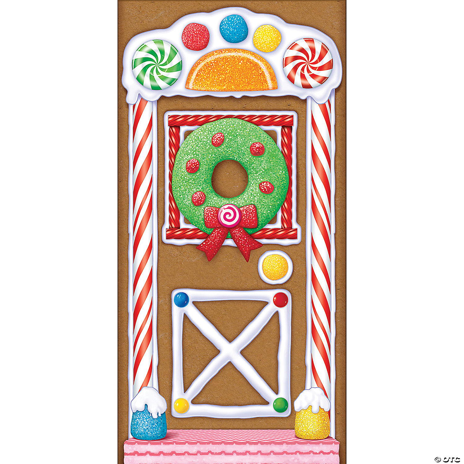 GINGERBREAD HOUSE DOOR COVER - CHRISTMAS