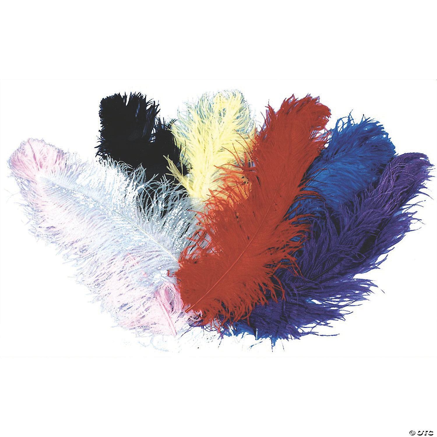 JUMBO OSTRICH PLUME-RED - NONE
