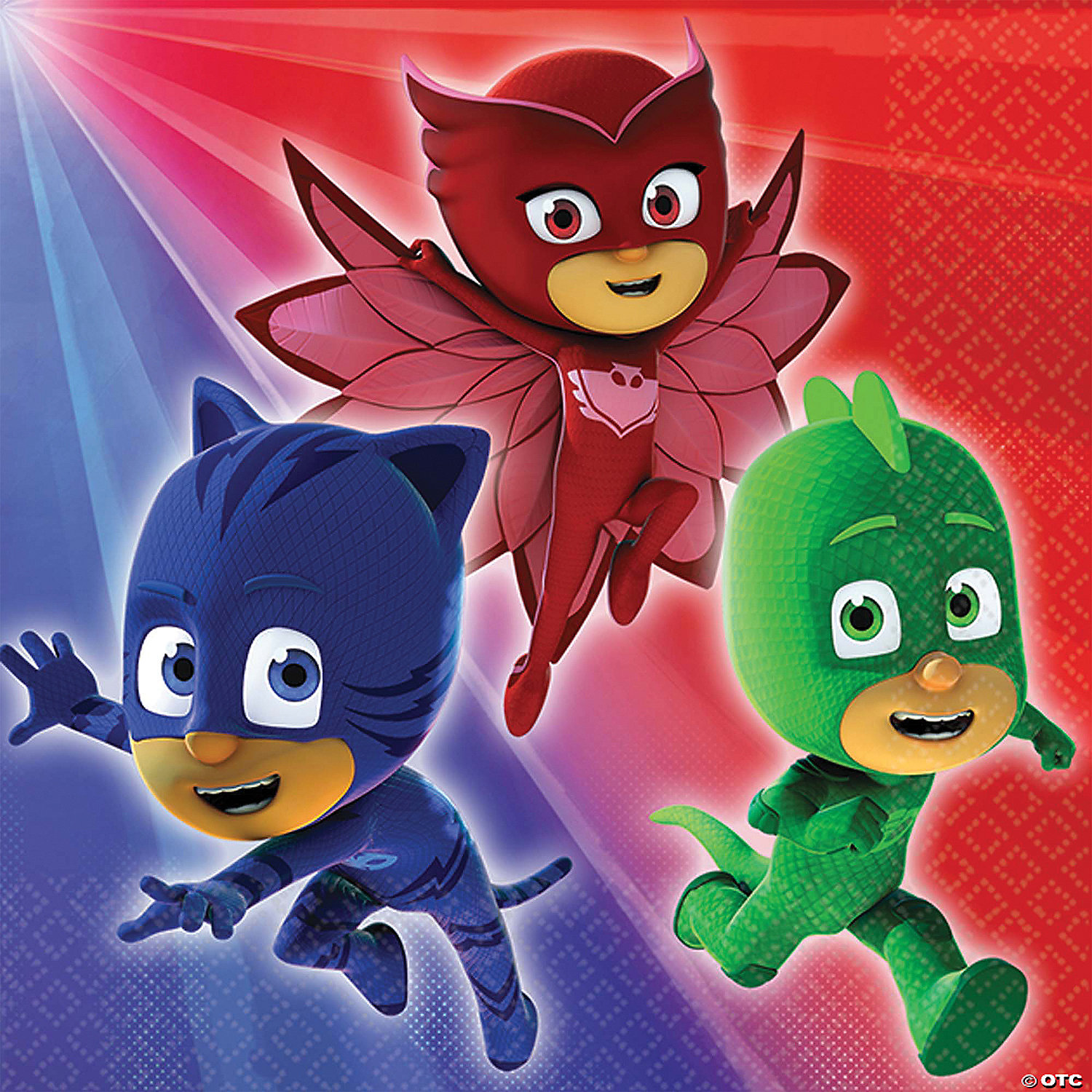 PJ MASKS BEVERAGE NAPKINS - BIRTHDAY