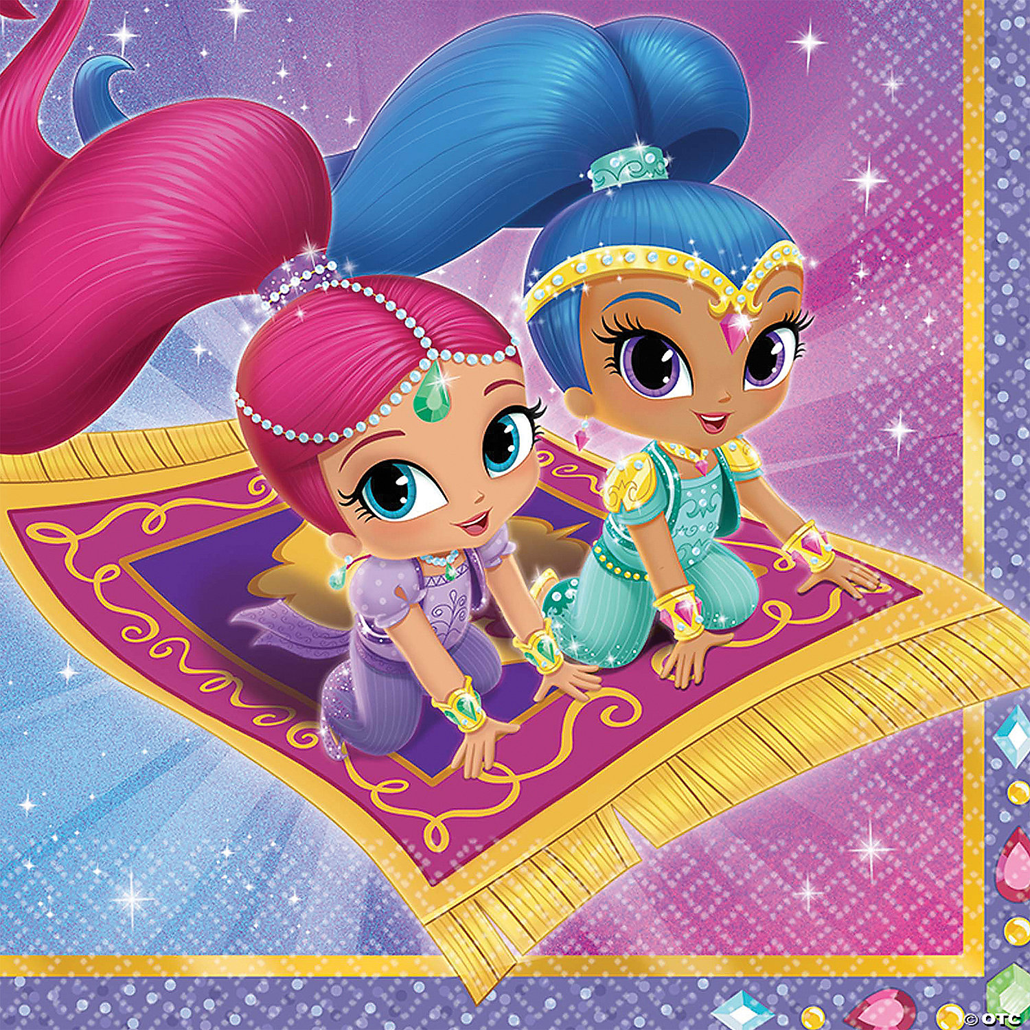 SHIMMER AND SHINE LUNCH NAPKINS - BIRTHDAY