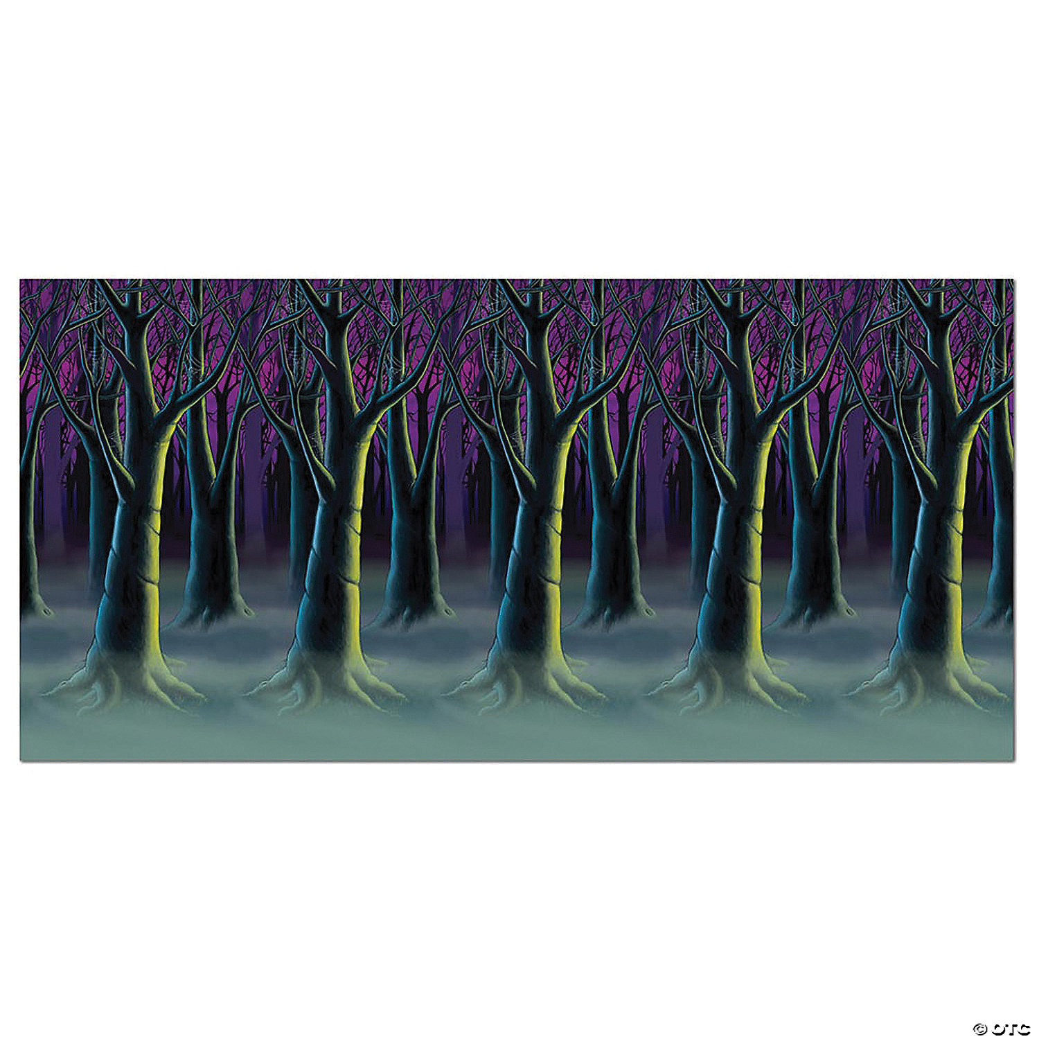 SPOOKY FOREST TREES BACKDROP - HALLOWEEN