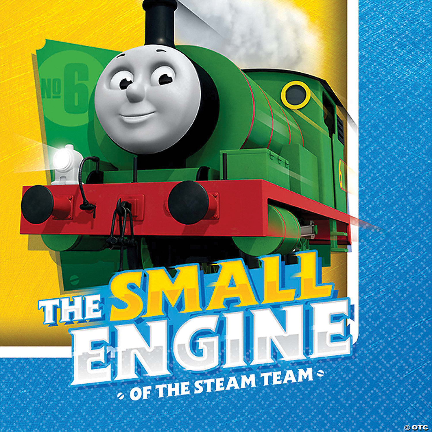 THOMAS THE TANK BEVERAGE NAPKINS - BIRTHDAY