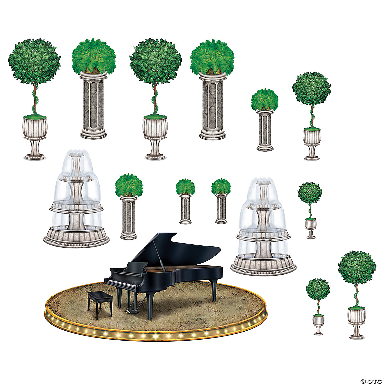 BLACK-TIE PIANO AND DECOR PROPS - HALLOWEEN