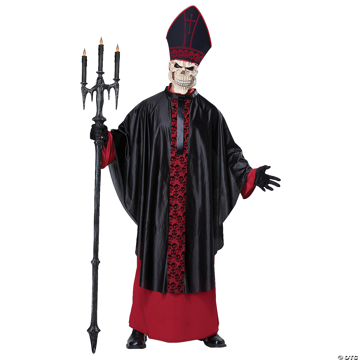 MEN'S BLACK MASS COSTUME - HALLOWEEN