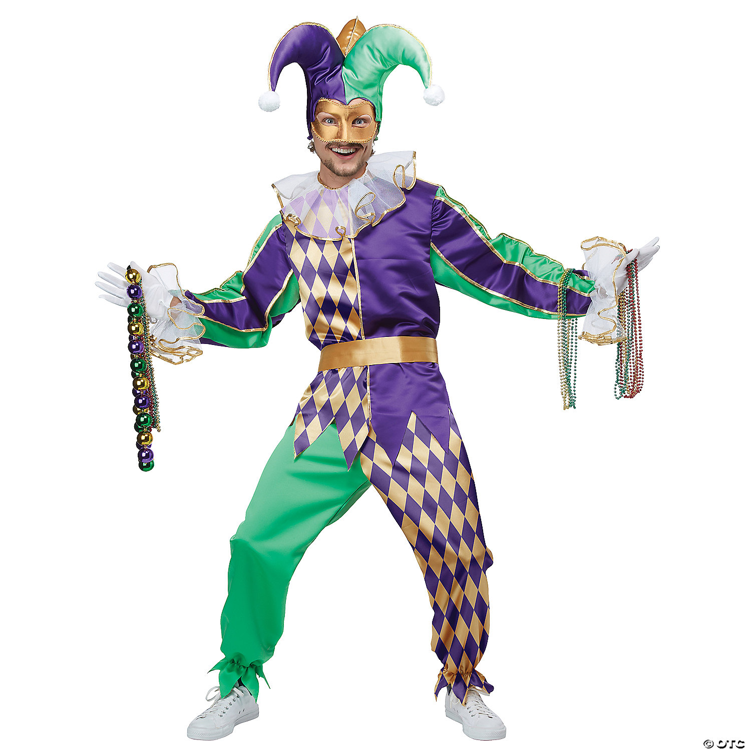 MEN'S MARDI GRAS JESTER COSTUME - MARDI GRAS