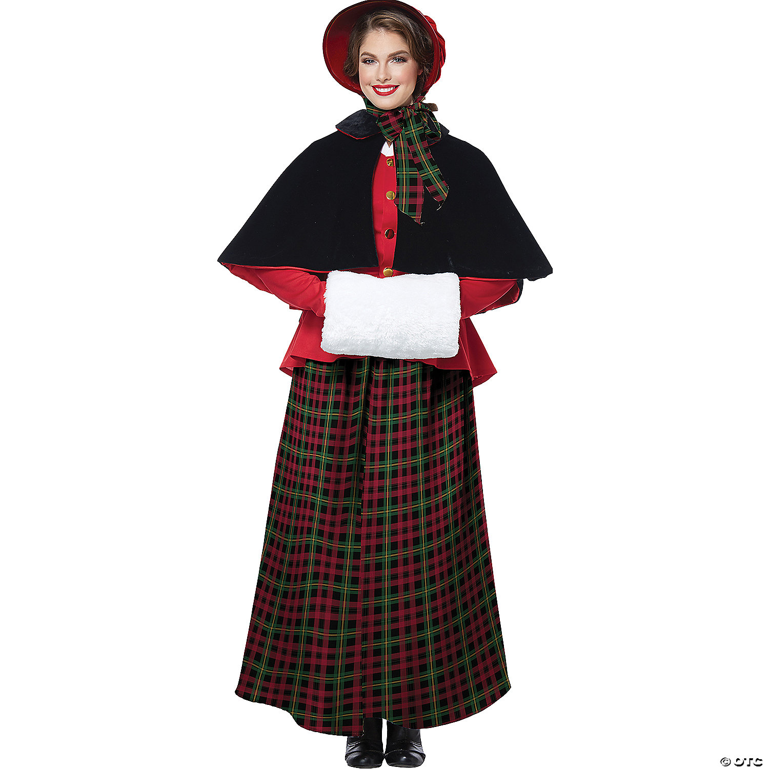 WOMAN'S HOLIDAY CAROLER CSTM-LG - CHRISTMAS