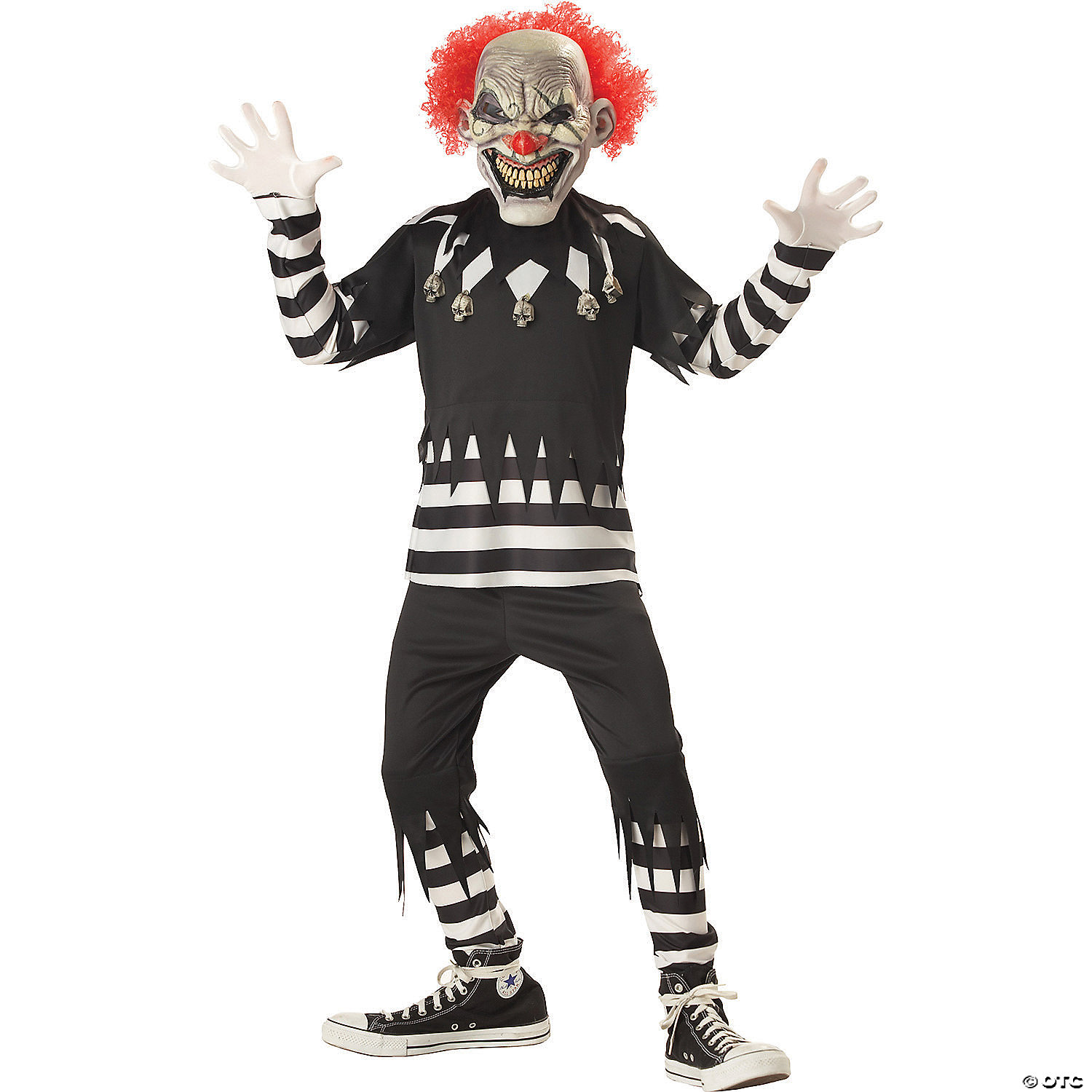 CREEPY CLOWN CHILD MED 8-10 - HALLOWEEN