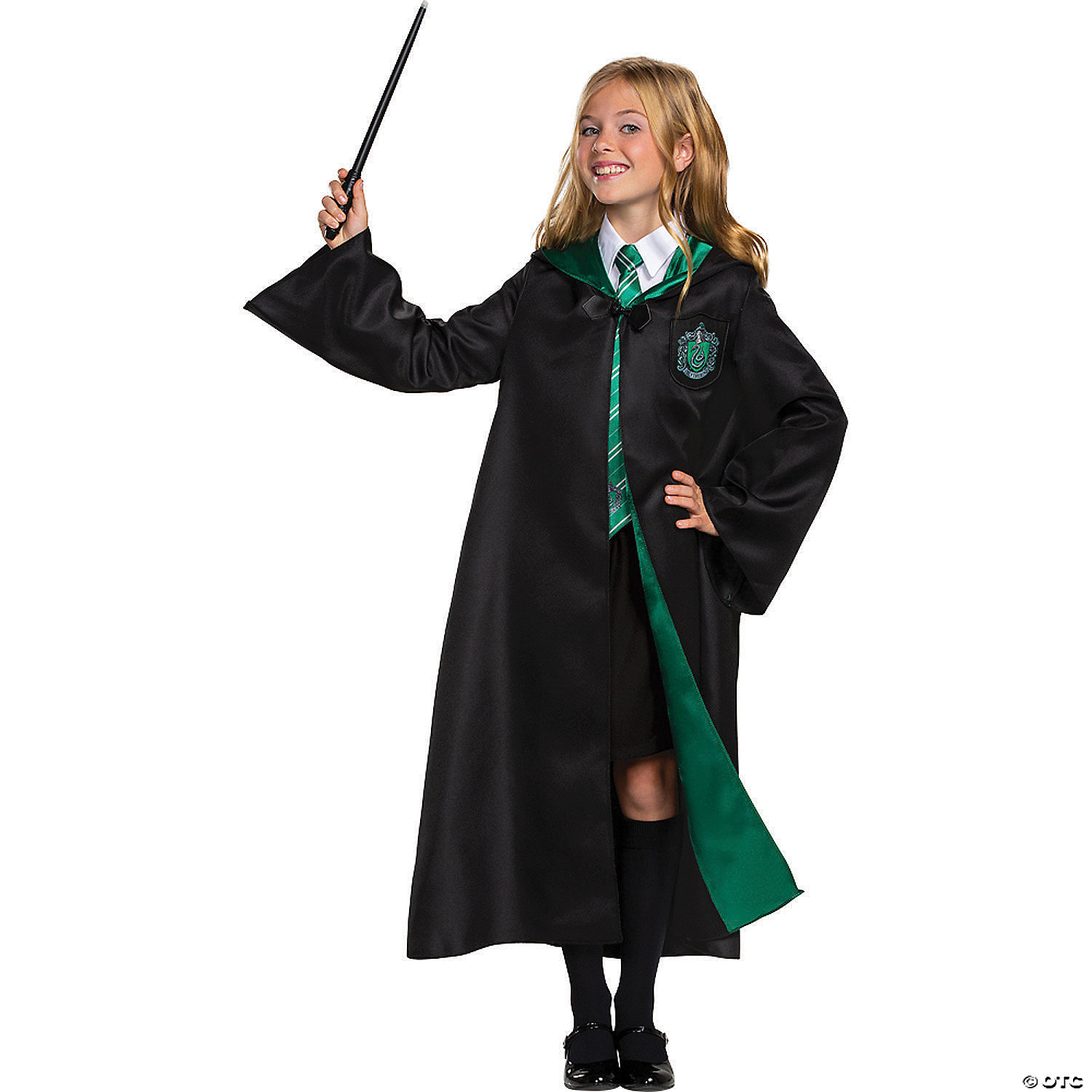 SLYTHERIN ROBE DELUXE-CH MEDIUM - HALLOWEEN