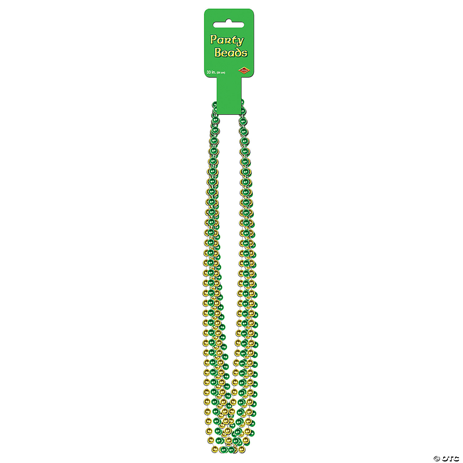 ROUND PARTY BEADS - ST. PATRICK'S DAY