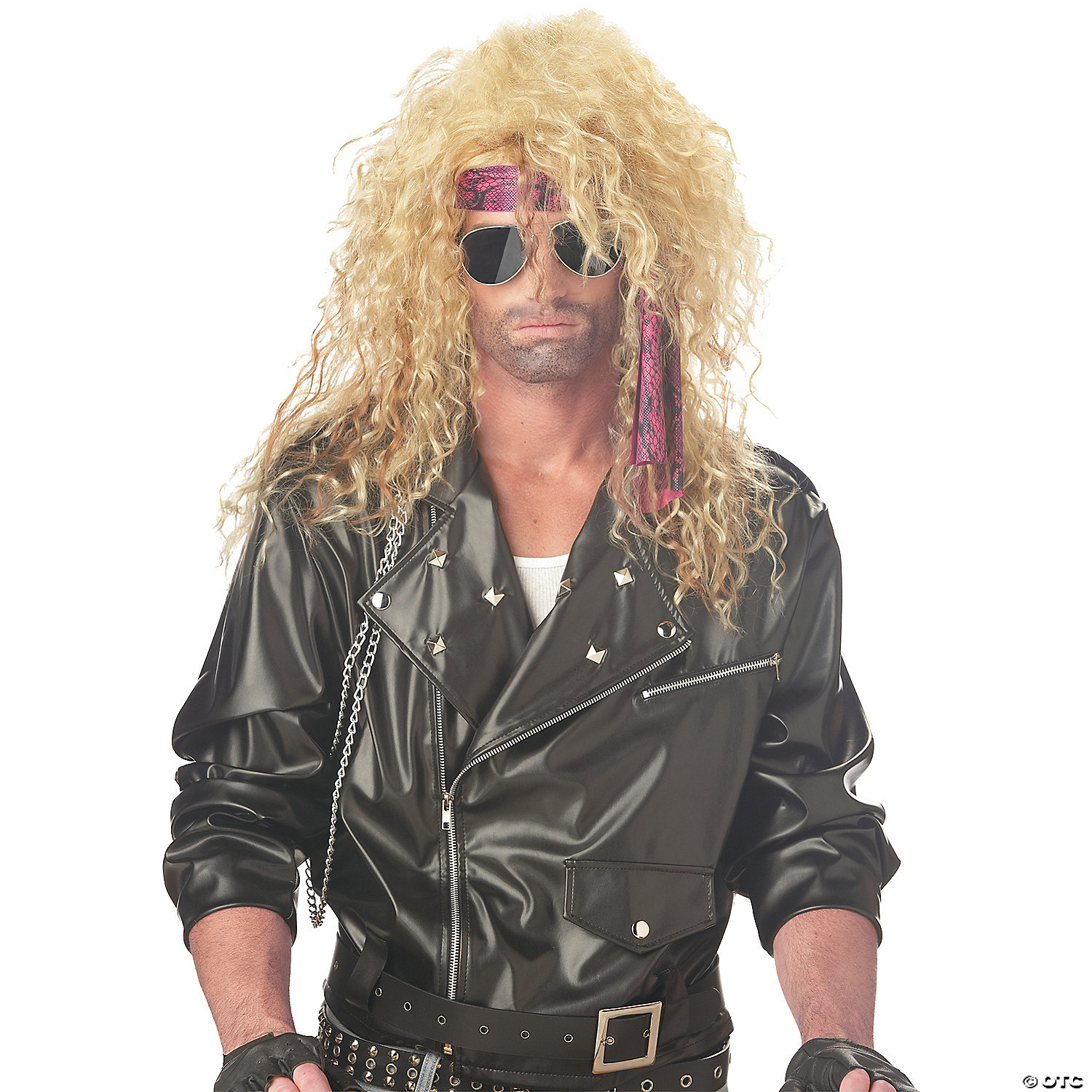 HEAVY METAL ROCKER BLONDE WIG - HALLOWEEN