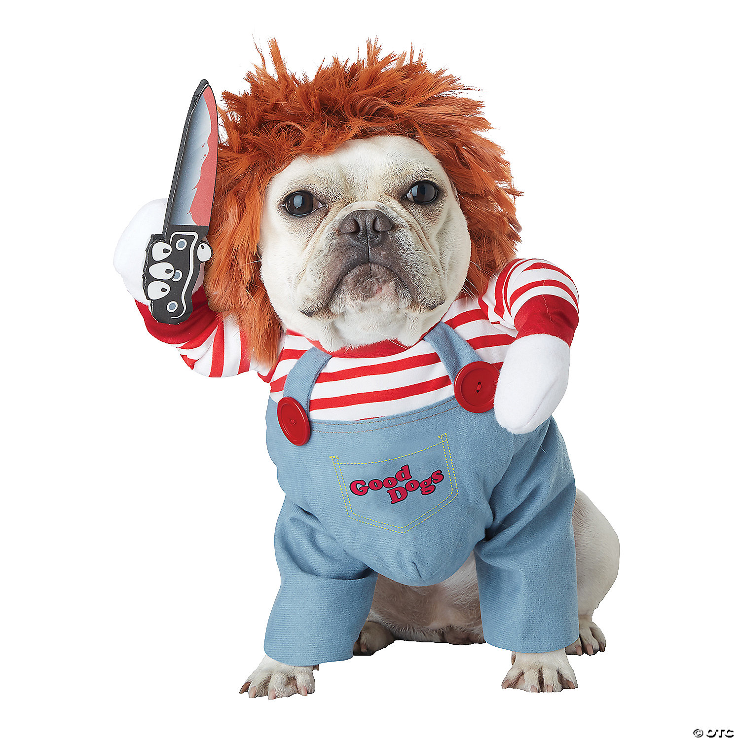 DEADLY DOLL DOG COSTUME-SM - HALLOWEEN
