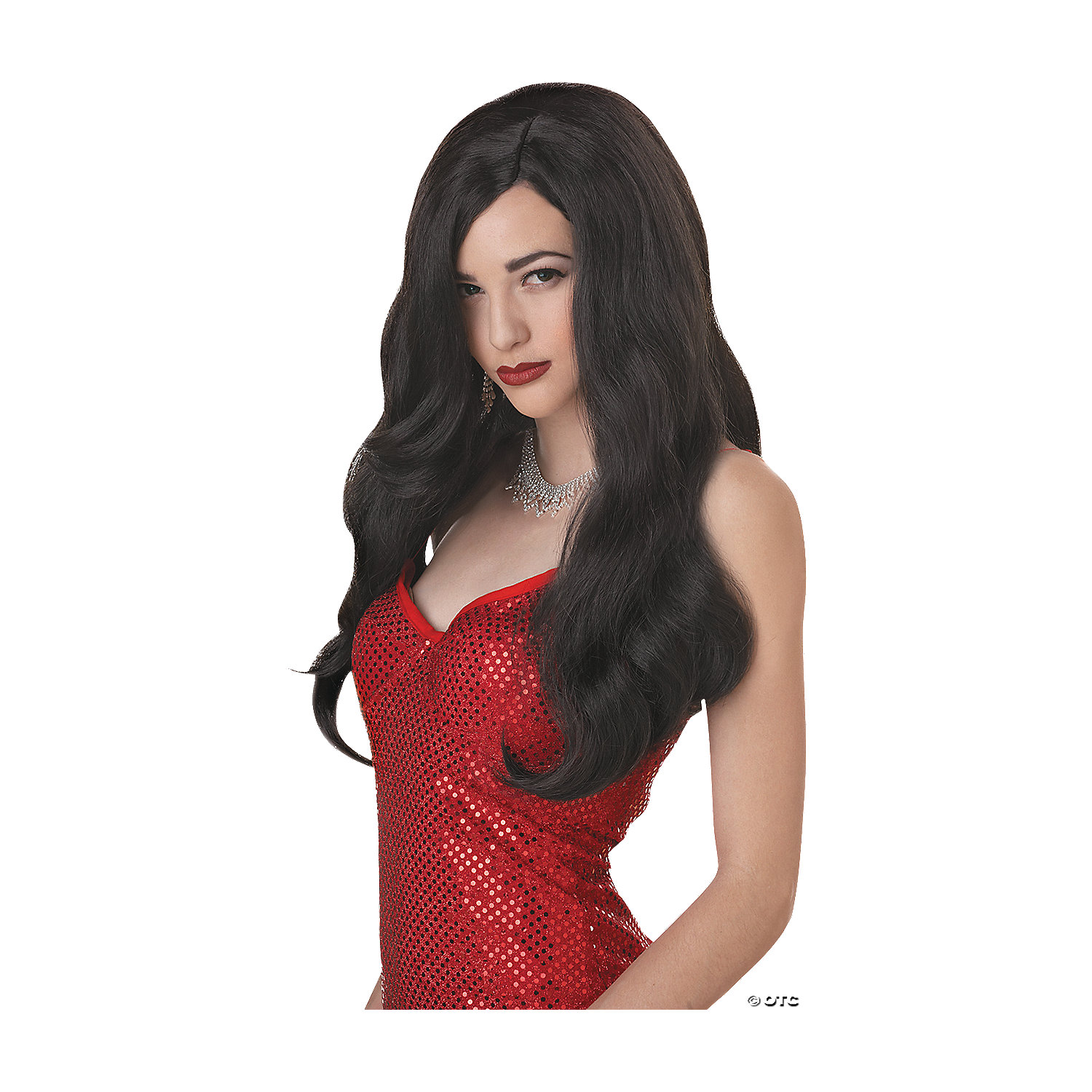 SILVER SCREEN SINSAT BLACK WIG - HALLOWEEN