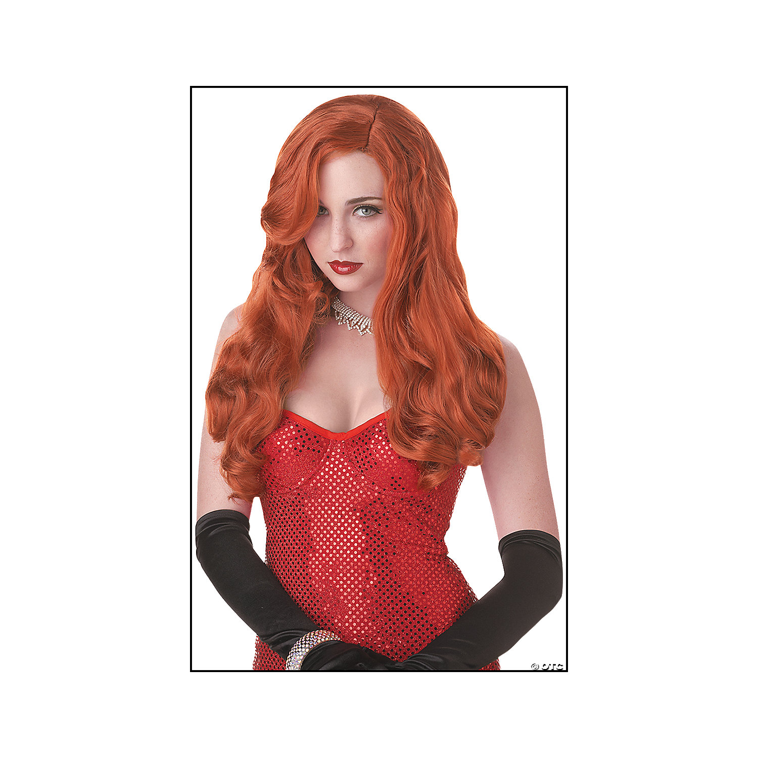 SILVER SCREEN SINSAT RED WIG - HALLOWEEN