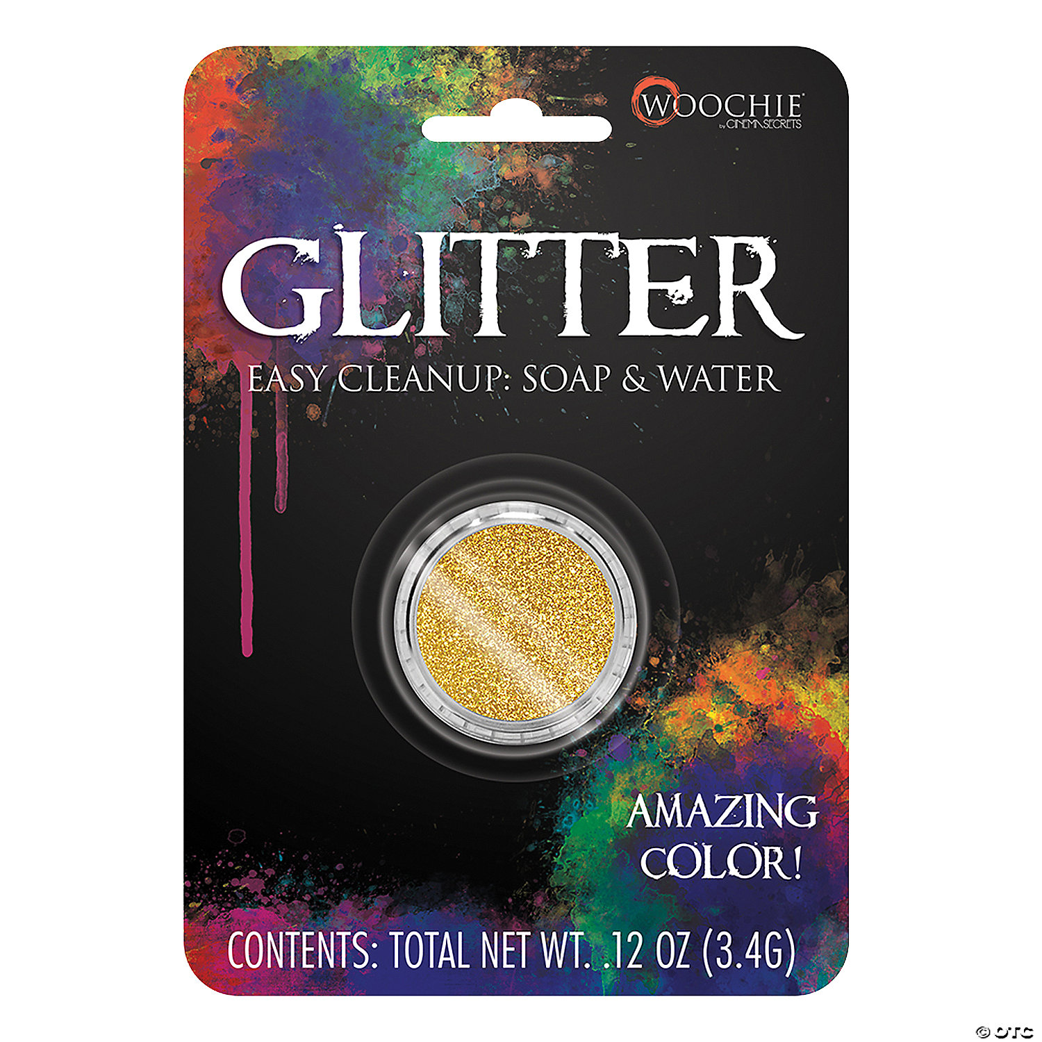 GOLD GLITTER 0.1 OZ CARDED - HALLOWEEN