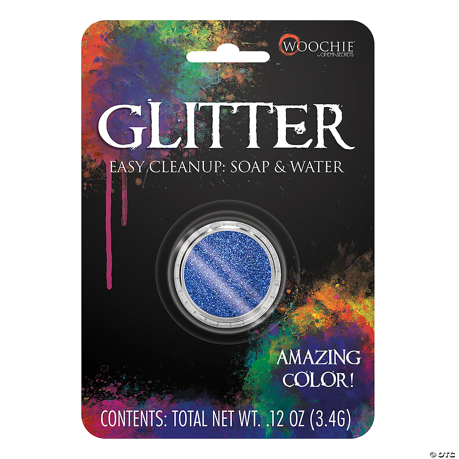 BLUE GLITTER 0.1 OZ CARDED - HALLOWEEN