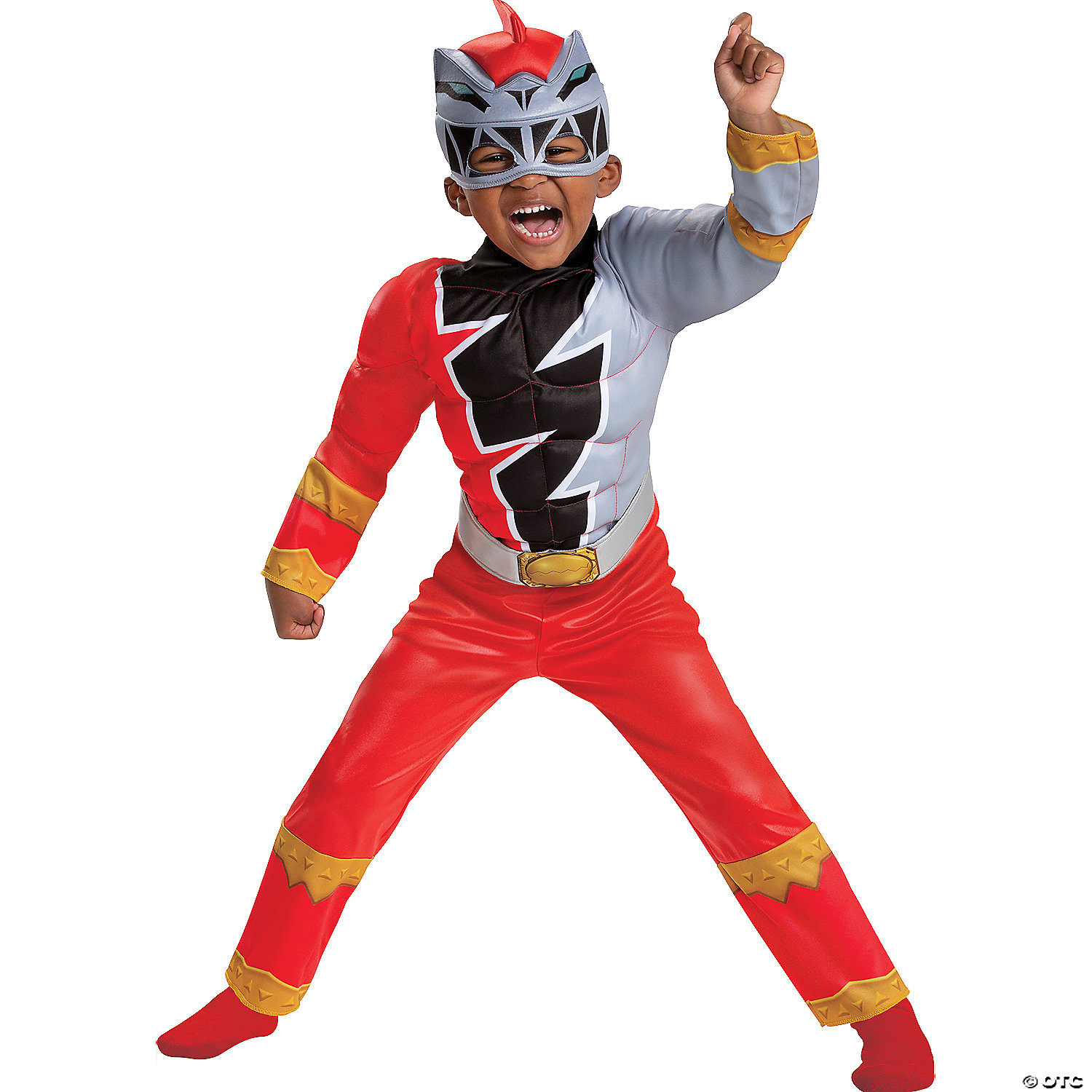 RED RANGER DINO FURY TOD 3T-4T - HALLOWEEN