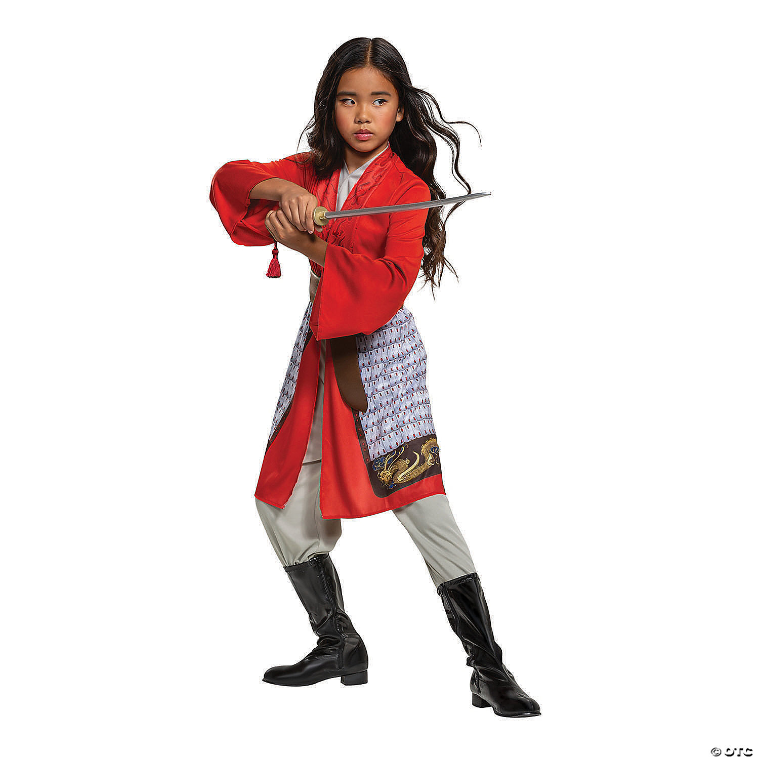 GR MULAN HERO RED DRESS CSTM3T-4T - HALLOWEEN