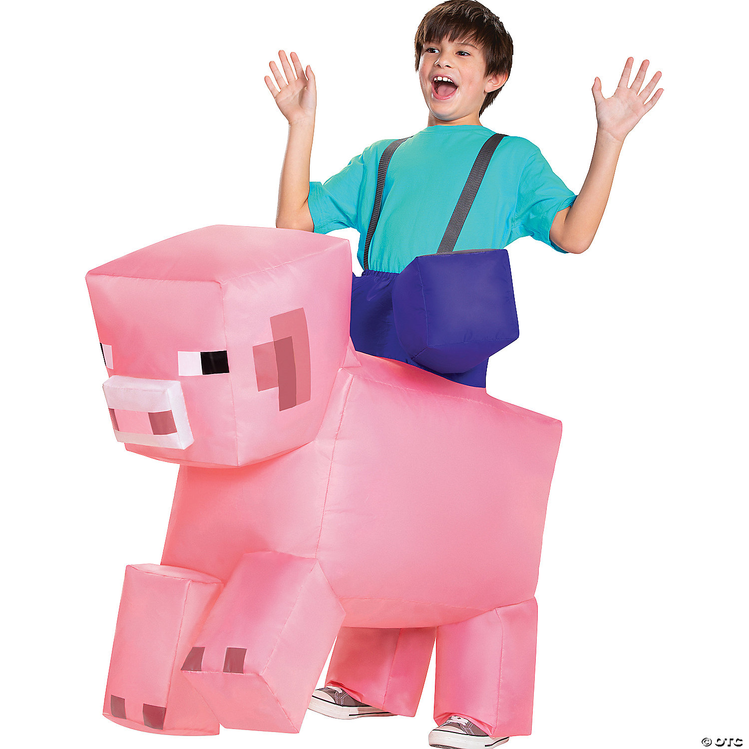 MINECRAFT PIG RIDE ON INFLATAB - HALLOWEEN