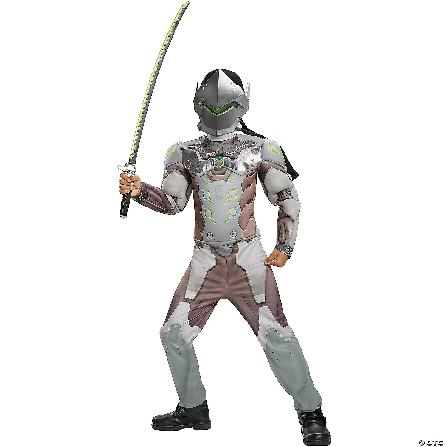 CHILD'S GENJI MUSCLE-SIZE 10-12 - HALLOWEEN