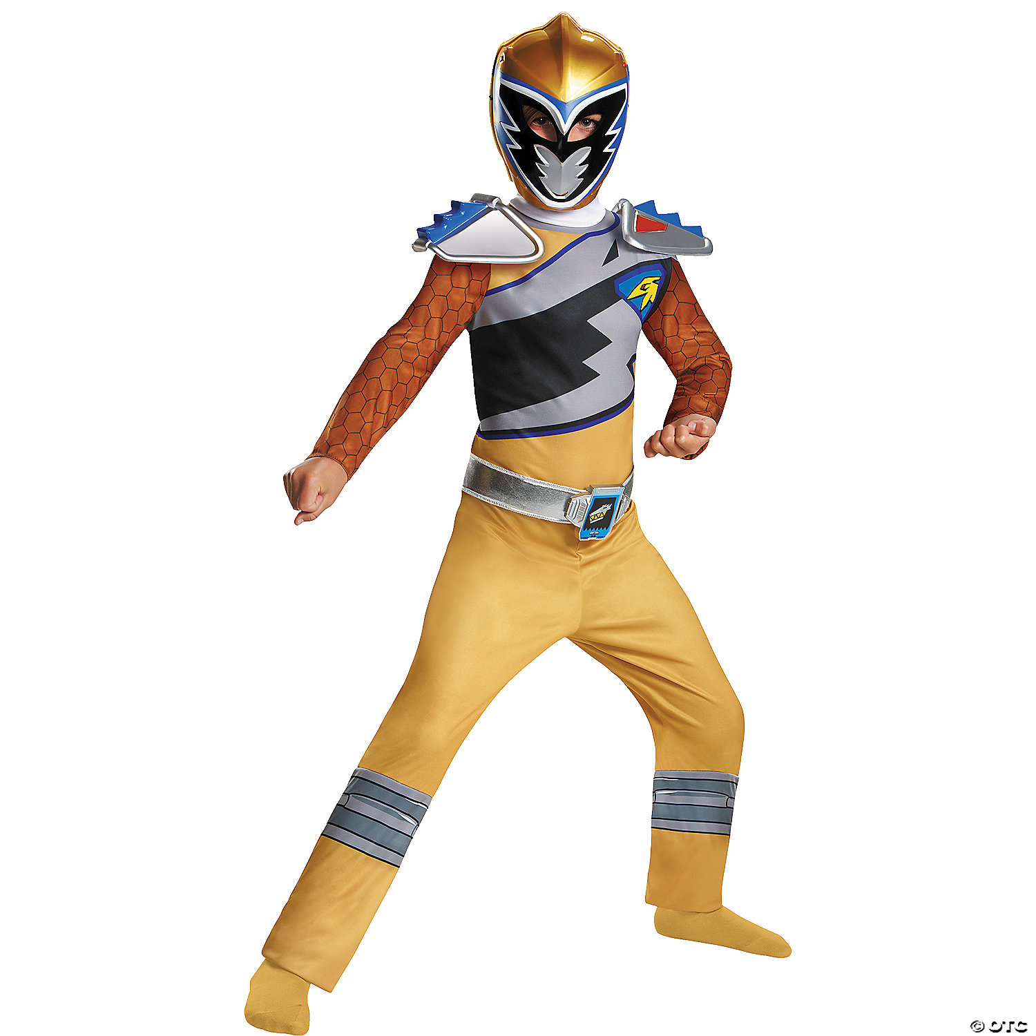 BOY'S GOLD RANGER DINO CHARGE COSTUME - HALLOWEEN