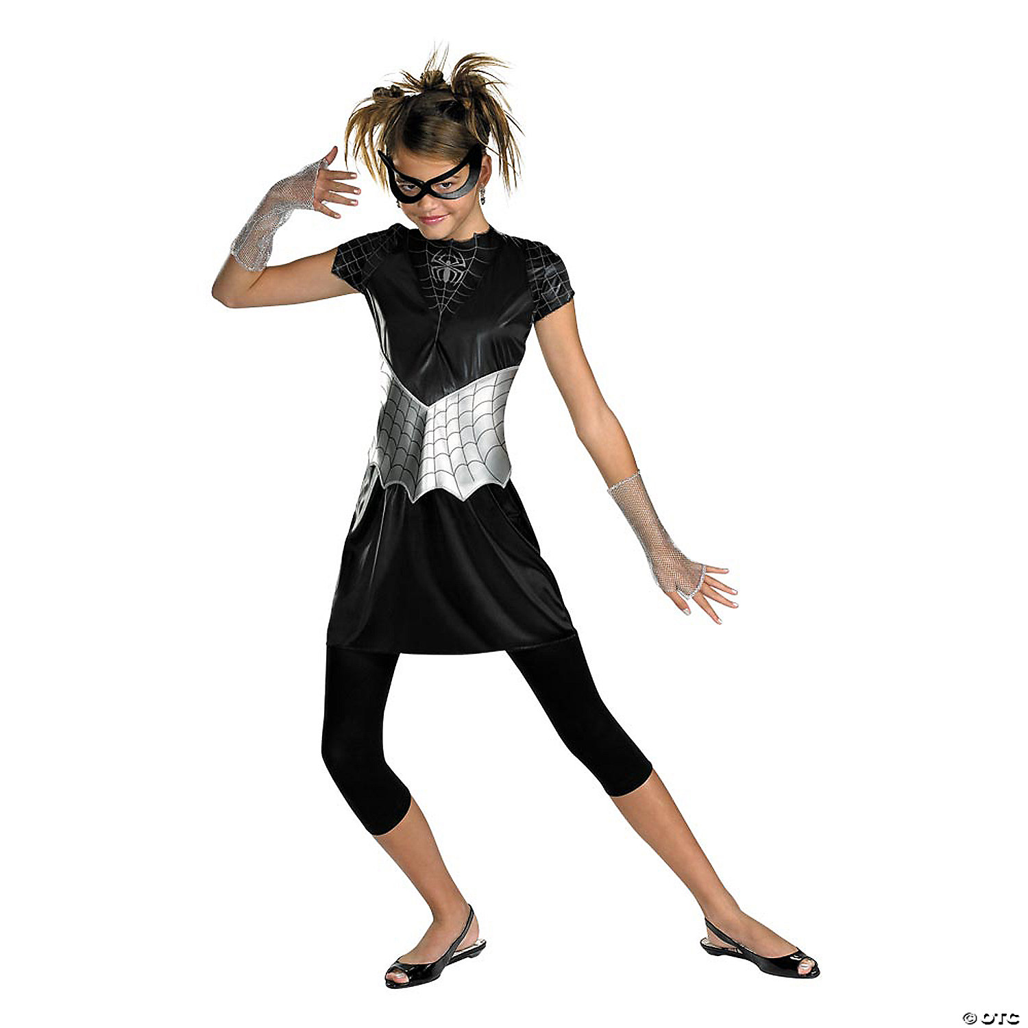 SPIDER GIRL BLACK SUITED 7-9 TEEN - HALLOWEEN