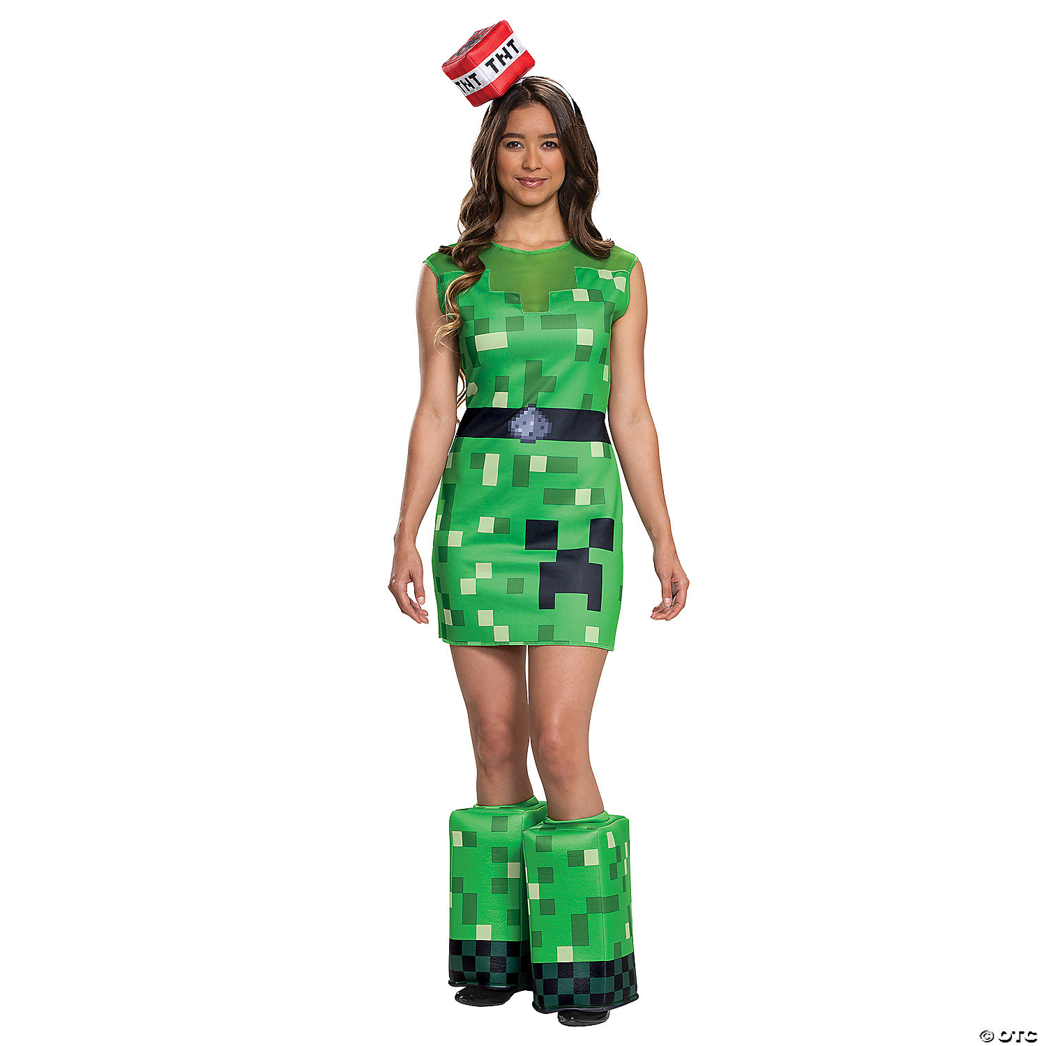 ADULT MINECRAFT CREEPER FEMALE COSTUME - HALLOWEEN