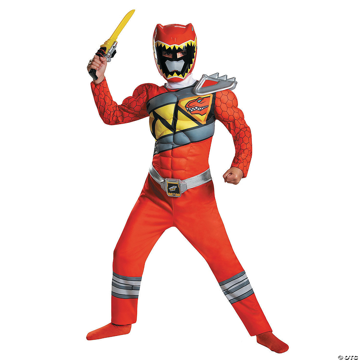 RED RANGER DINO CLASSC MUS 4-6 - HALLOWEEN