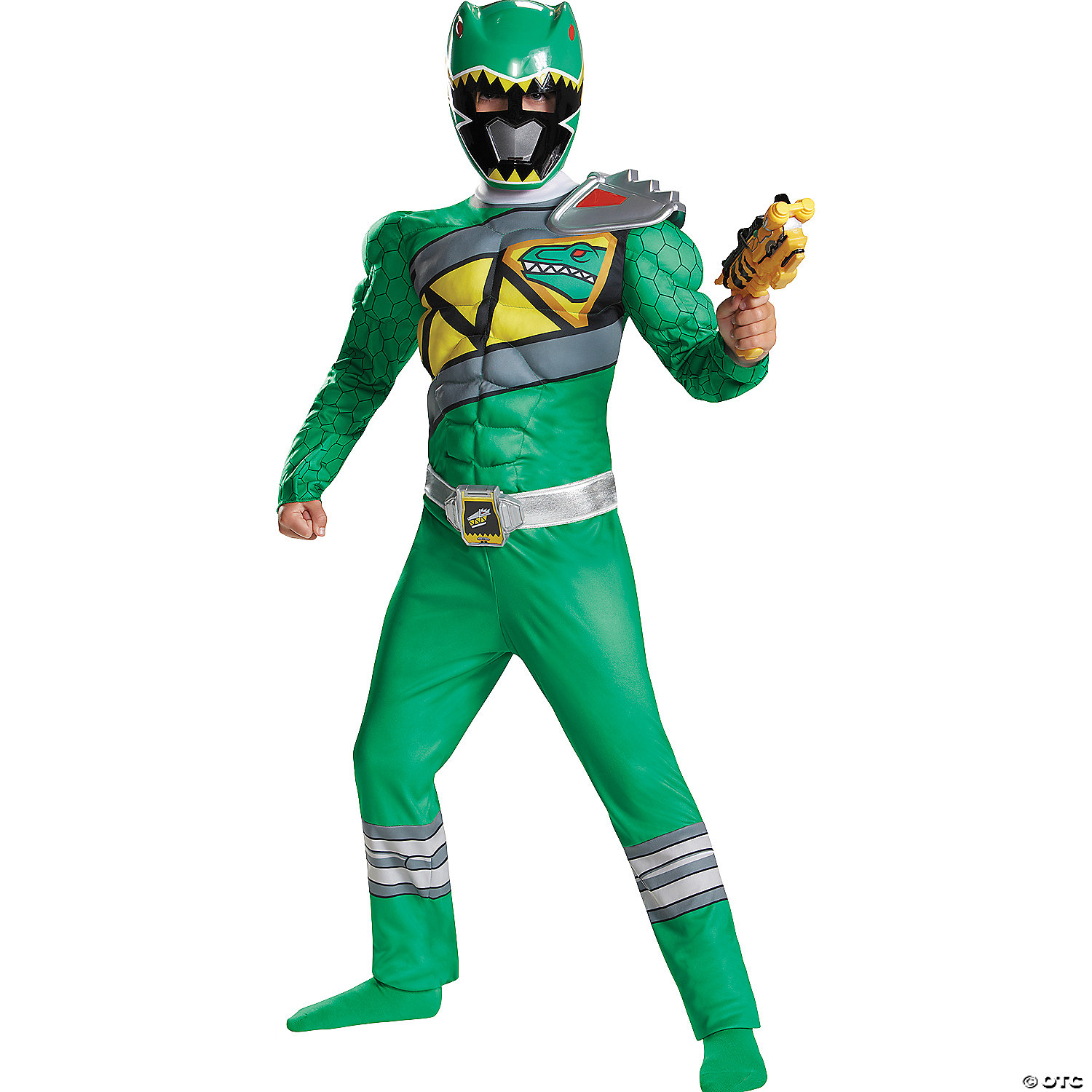 DINO CHARGE GREEN RANGER MUSCLE COSTUME - HALLOWEEN