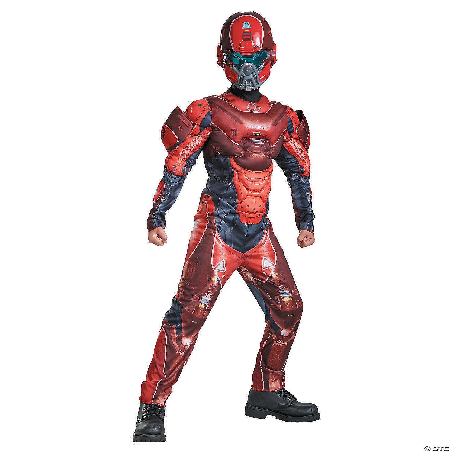 RED SPARTAN MUSCLE CHILD 10-12 - HALLOWEEN