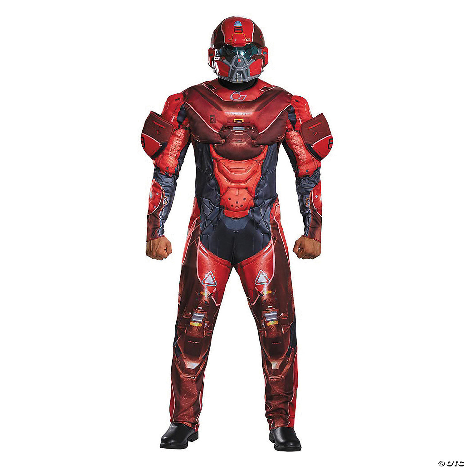 RED SPARTAN MUSCLE ADULT 50-52 - HALLOWEEN