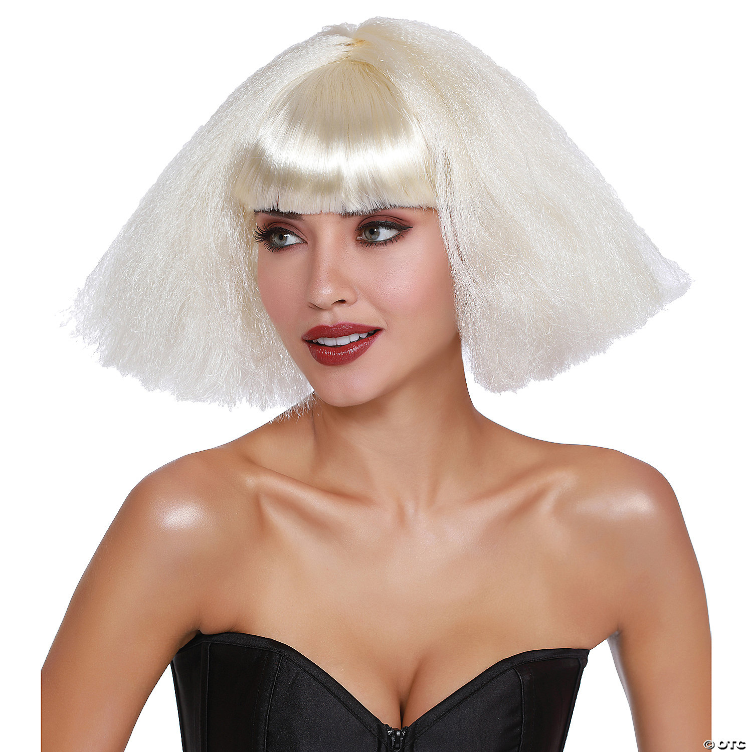 CRIMPED WEDGE BOB WIG - HALLOWEEN