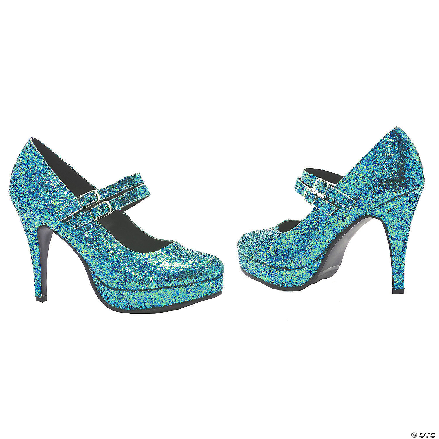 SHOE ALICE BLUE GLITTER SIZE 7 - HALLOWEEN