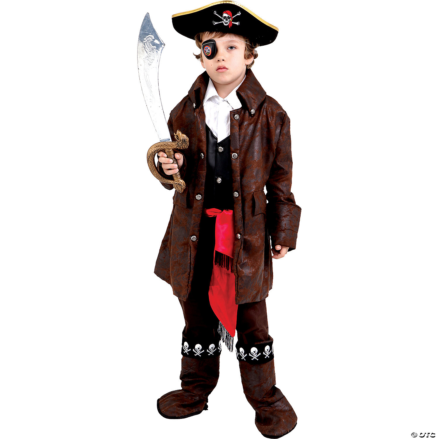 BOY'S CARIBBEAN PIRATE COSTUME - HALLOWEEN