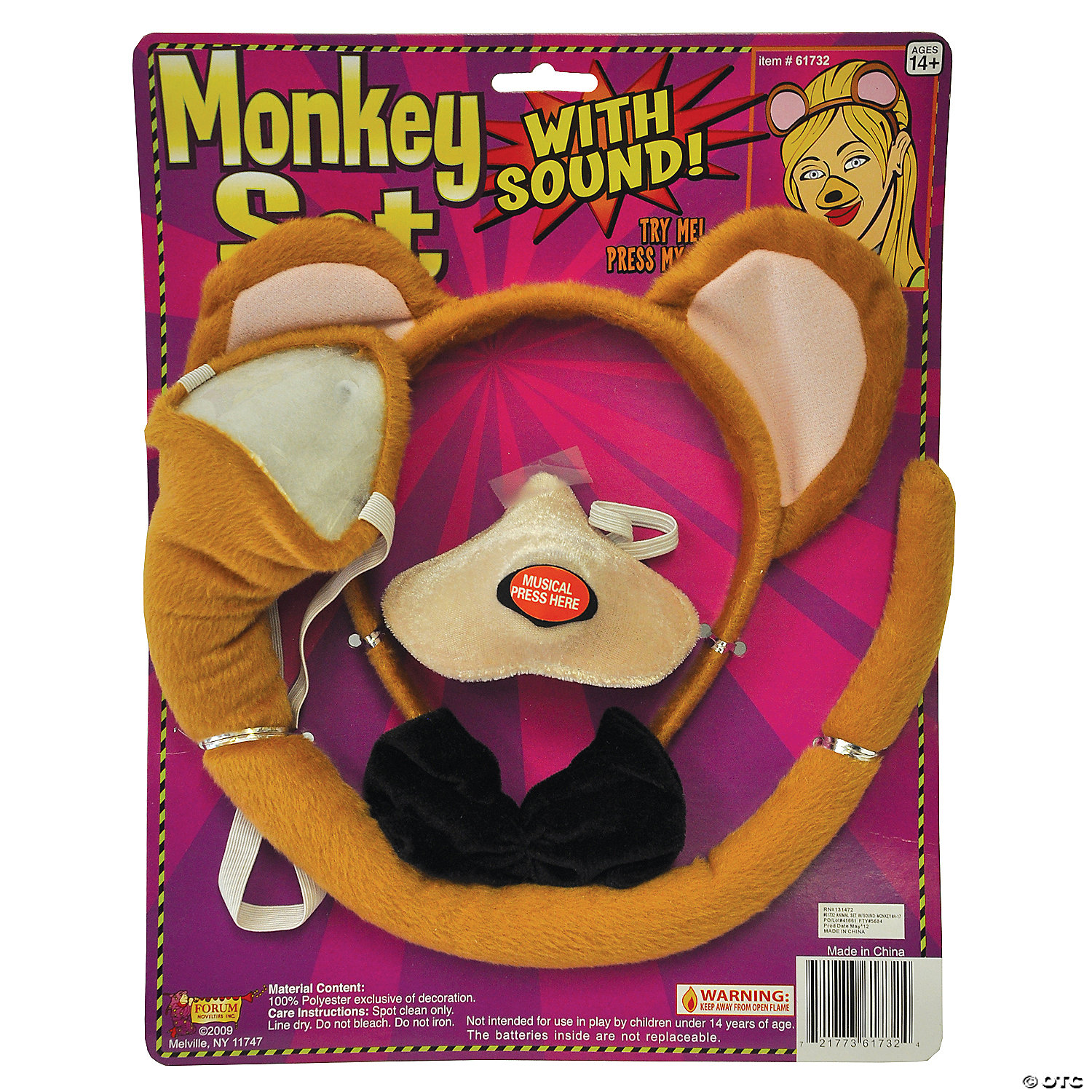 MONKEY COSTUME KIT FM61732 - HALLOWEEN