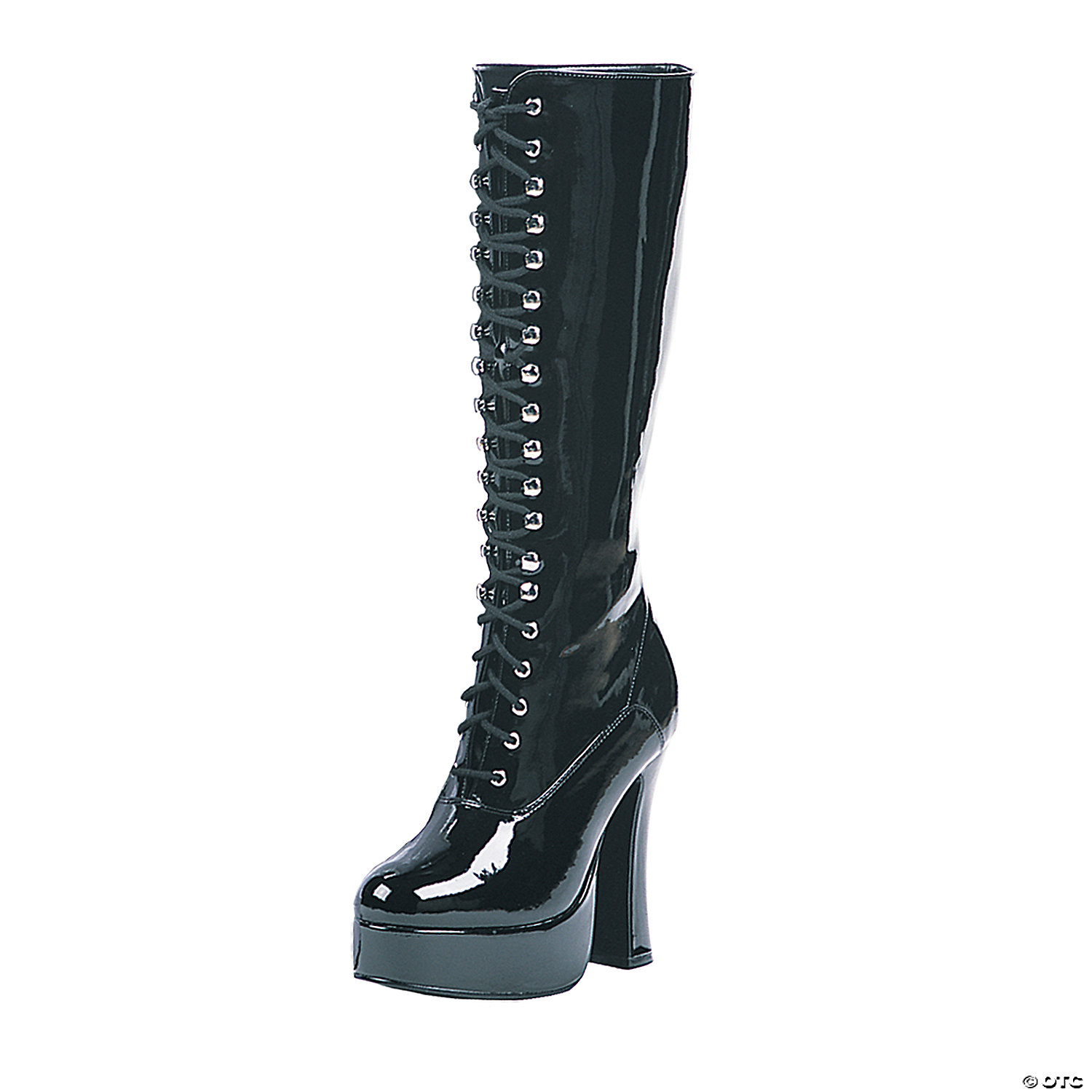 LACE UP KNEE HIGH BOOTS-10MD - HALLOWEEN