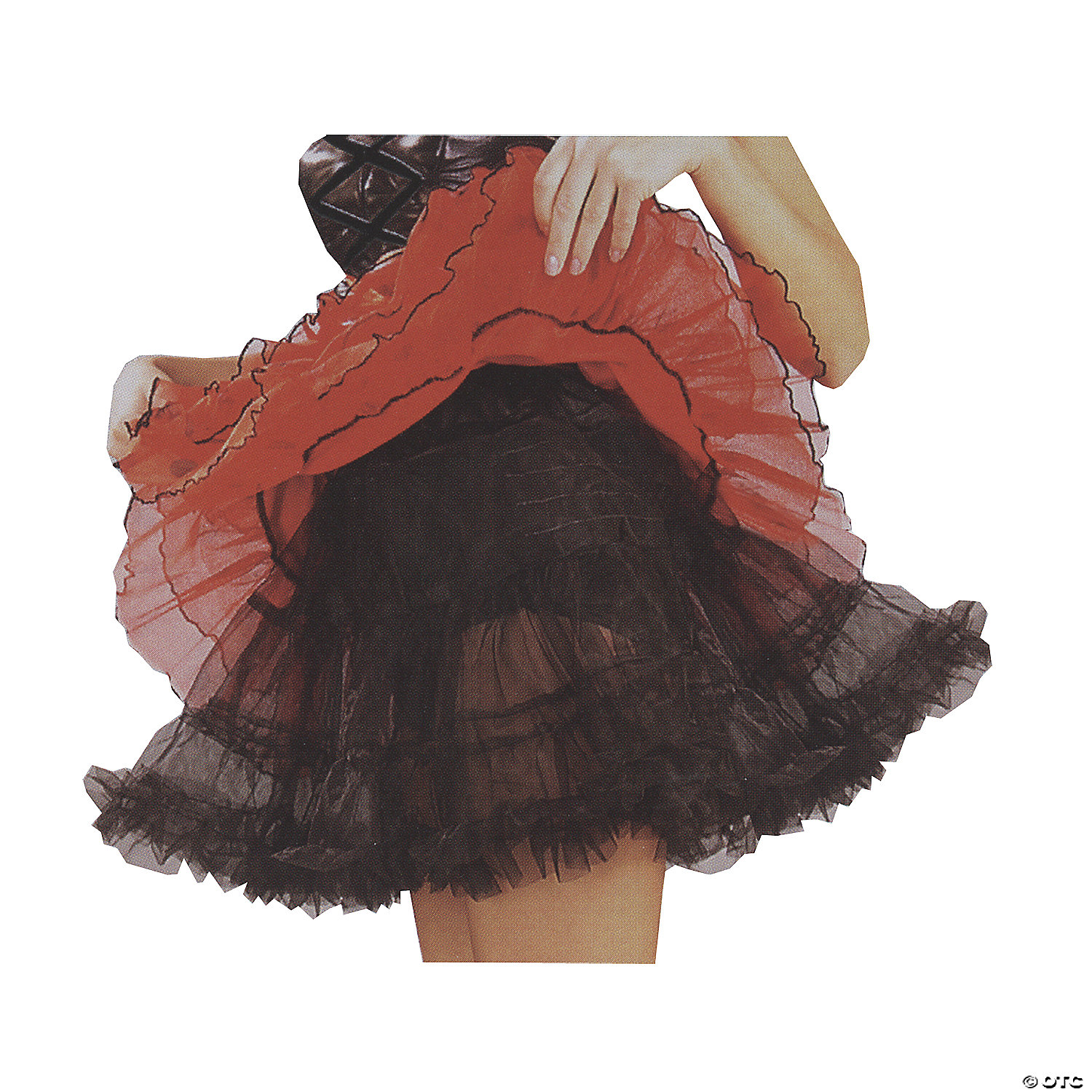 BLACK PLUS SIZE PETTICOAT - HALLOWEEN