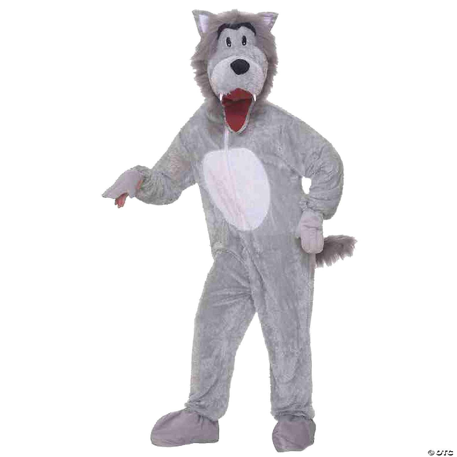 ADULT GREY WOLF MASCOT - HALLOWEEN