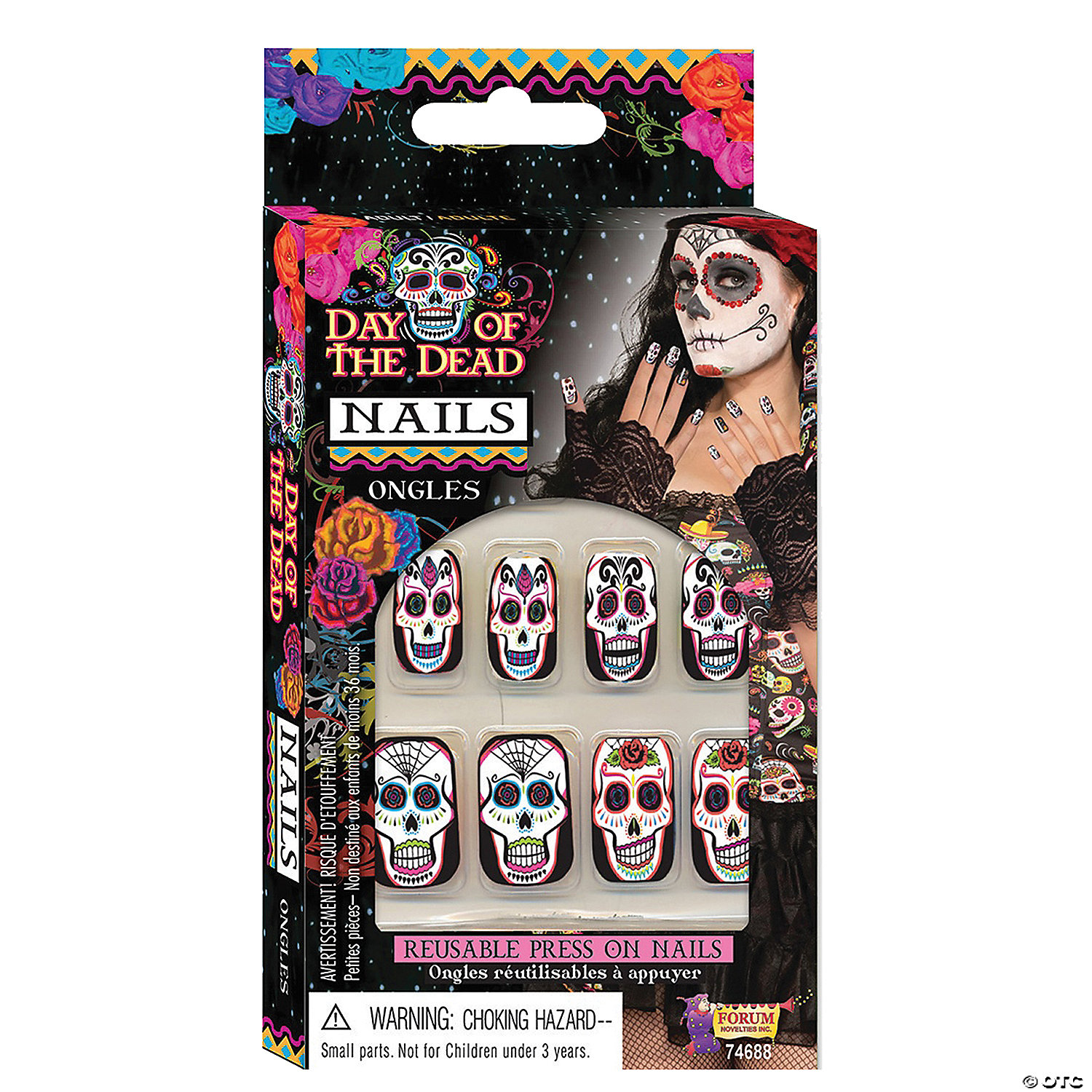 DAY OF THE DEAD NAILS - HALLOWEEN