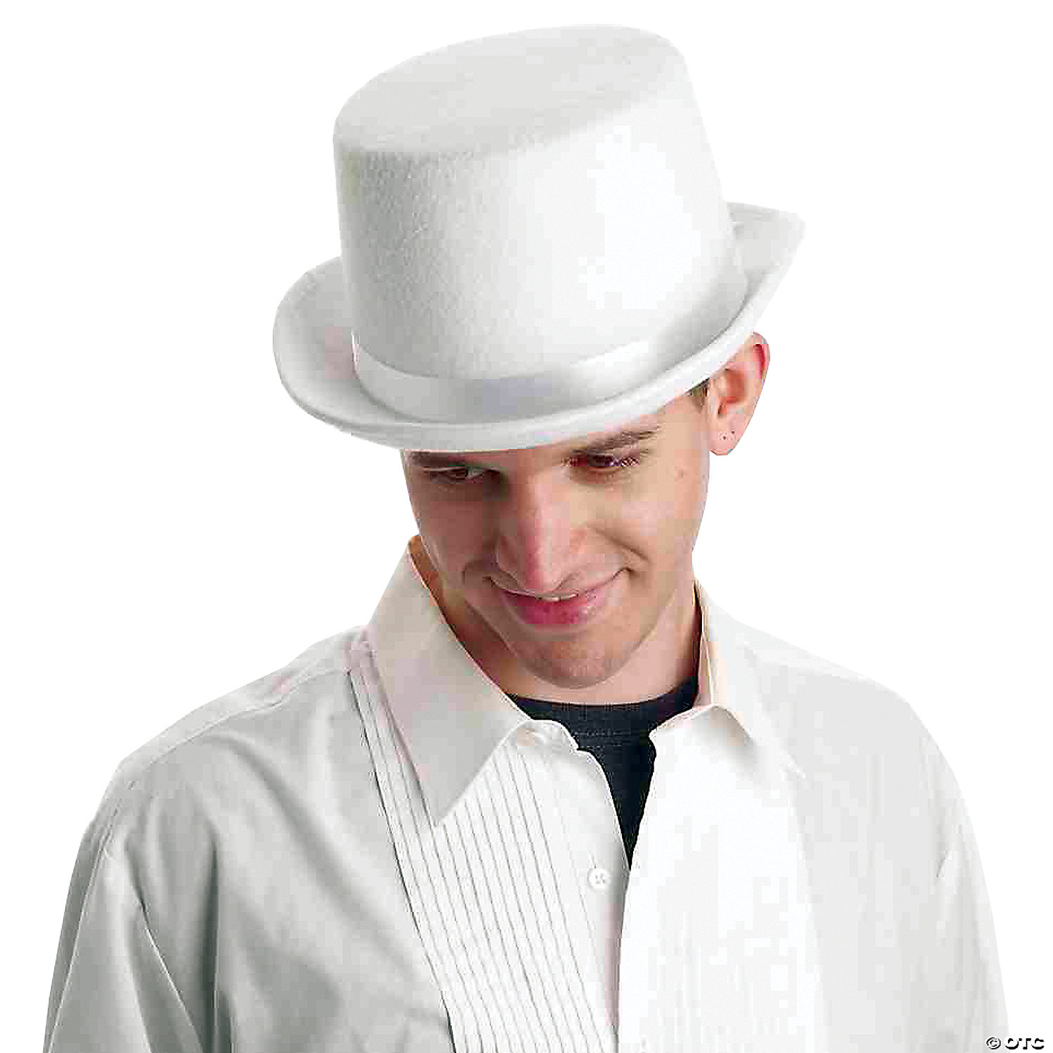 DELUXE WHITE TOP HAT - NEW YEAR'S