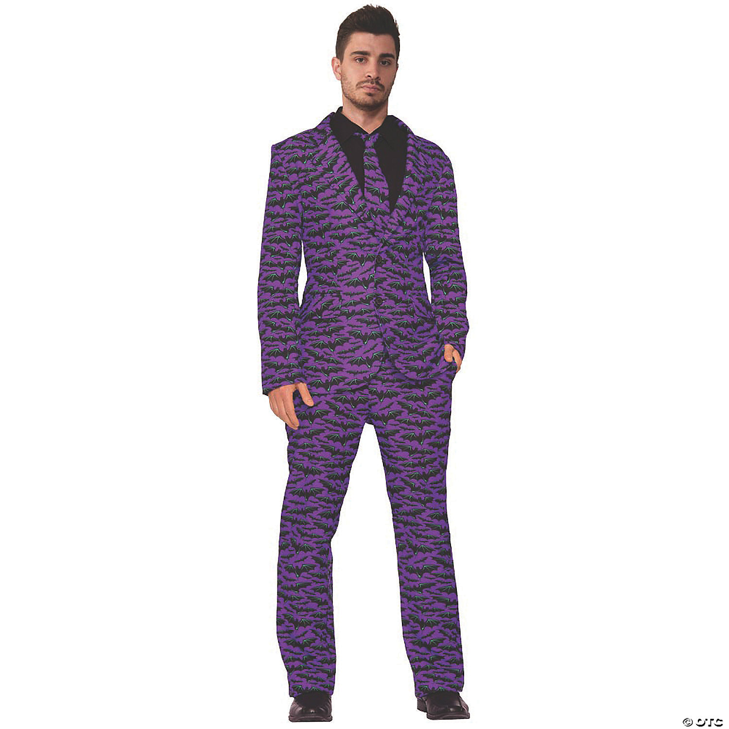 BAT DRESS SUIT & TIE XL - HALLOWEEN