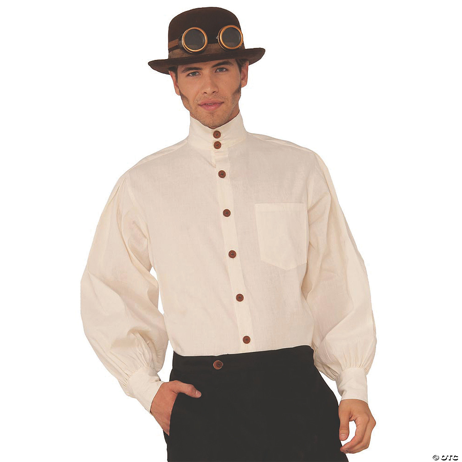 STEAMPUNK BEIGE SHIRT - HALLOWEEN