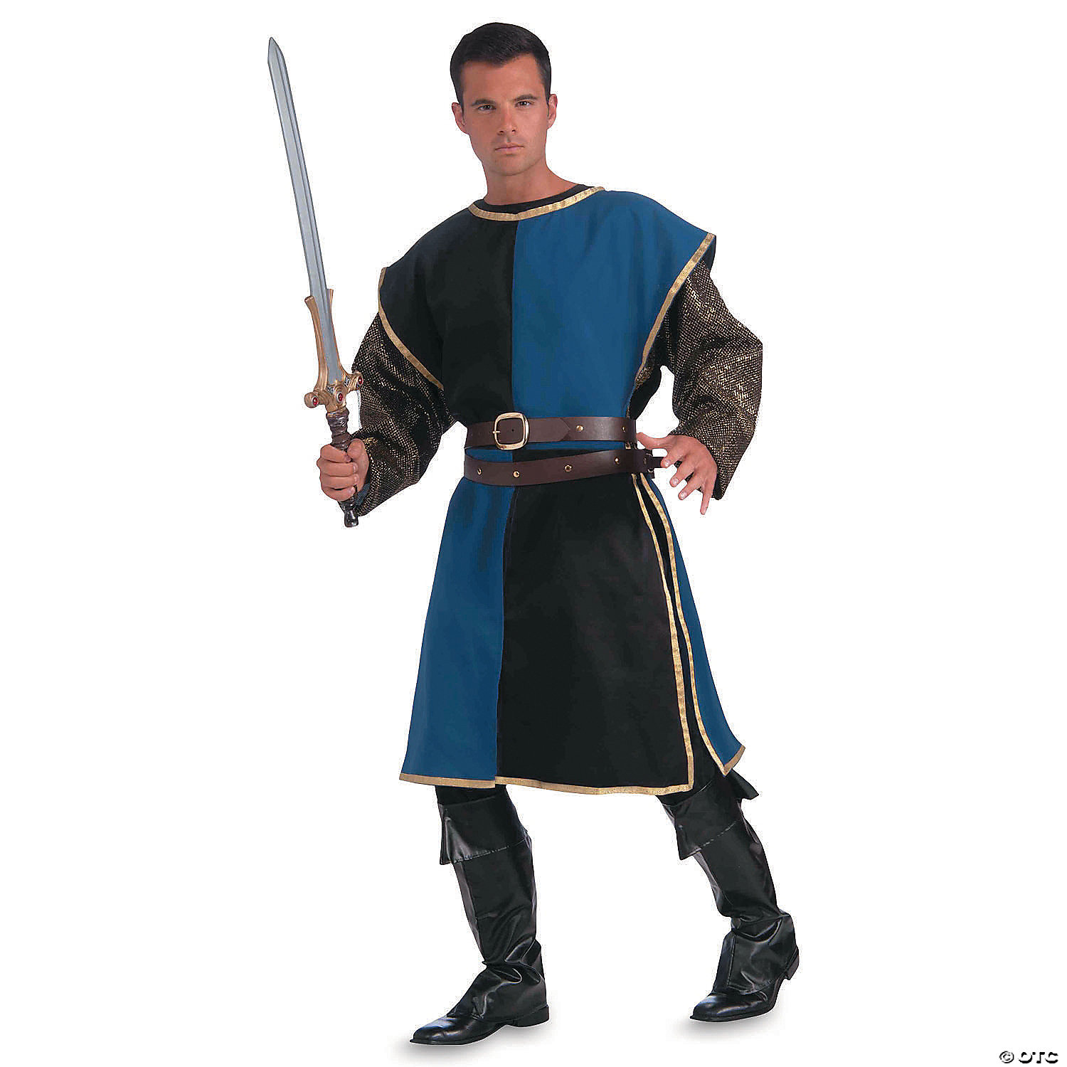 MEDIEVAL TABARD BLUE BLACK - HALLOWEEN