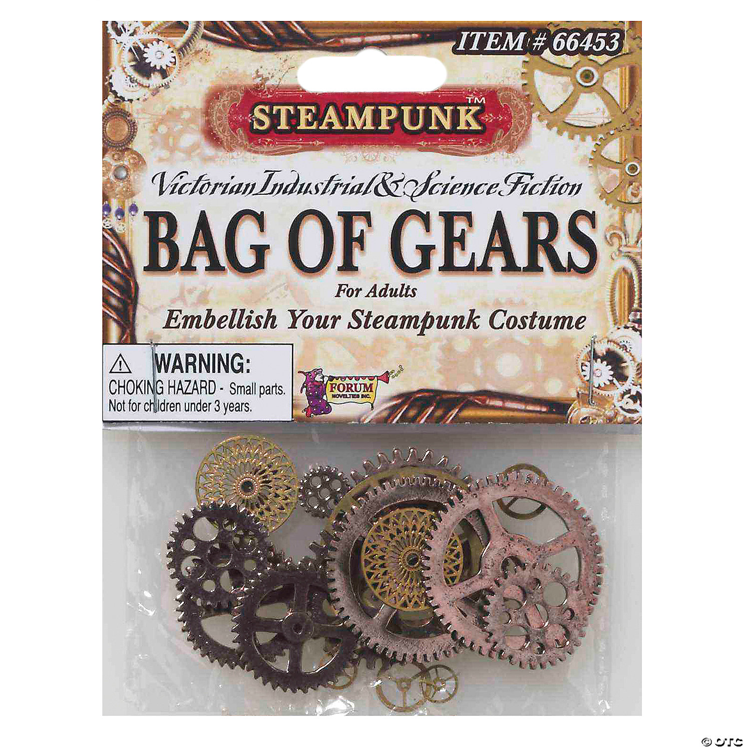 STEAMPUNK BAG OF GEARS - HALLOWEEN