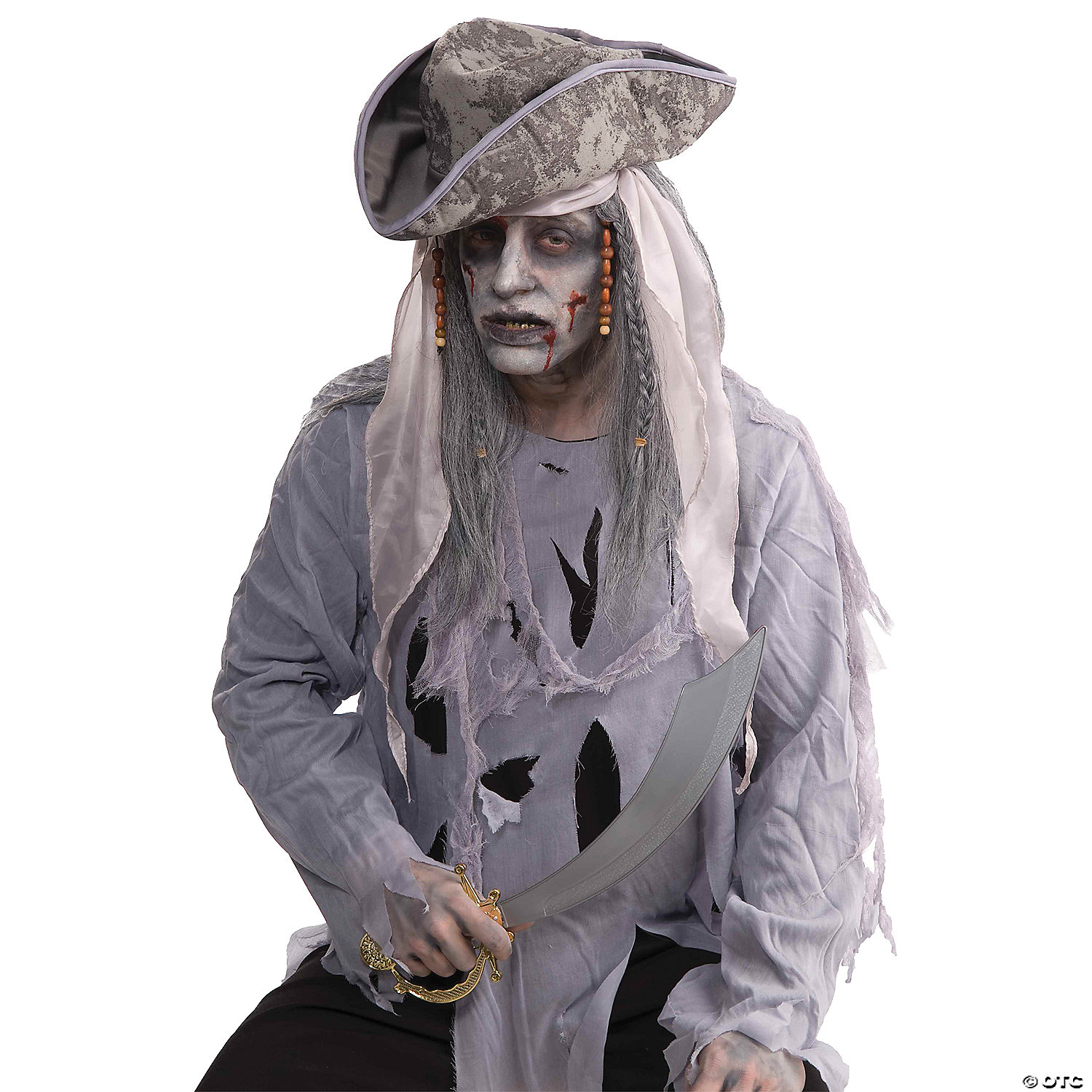 ZOMBIE PIRATE WIG - HALLOWEEN