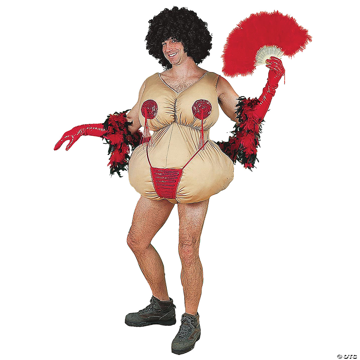 ADULT FUNNY STRIPPER COSTUME - HALLOWEEN