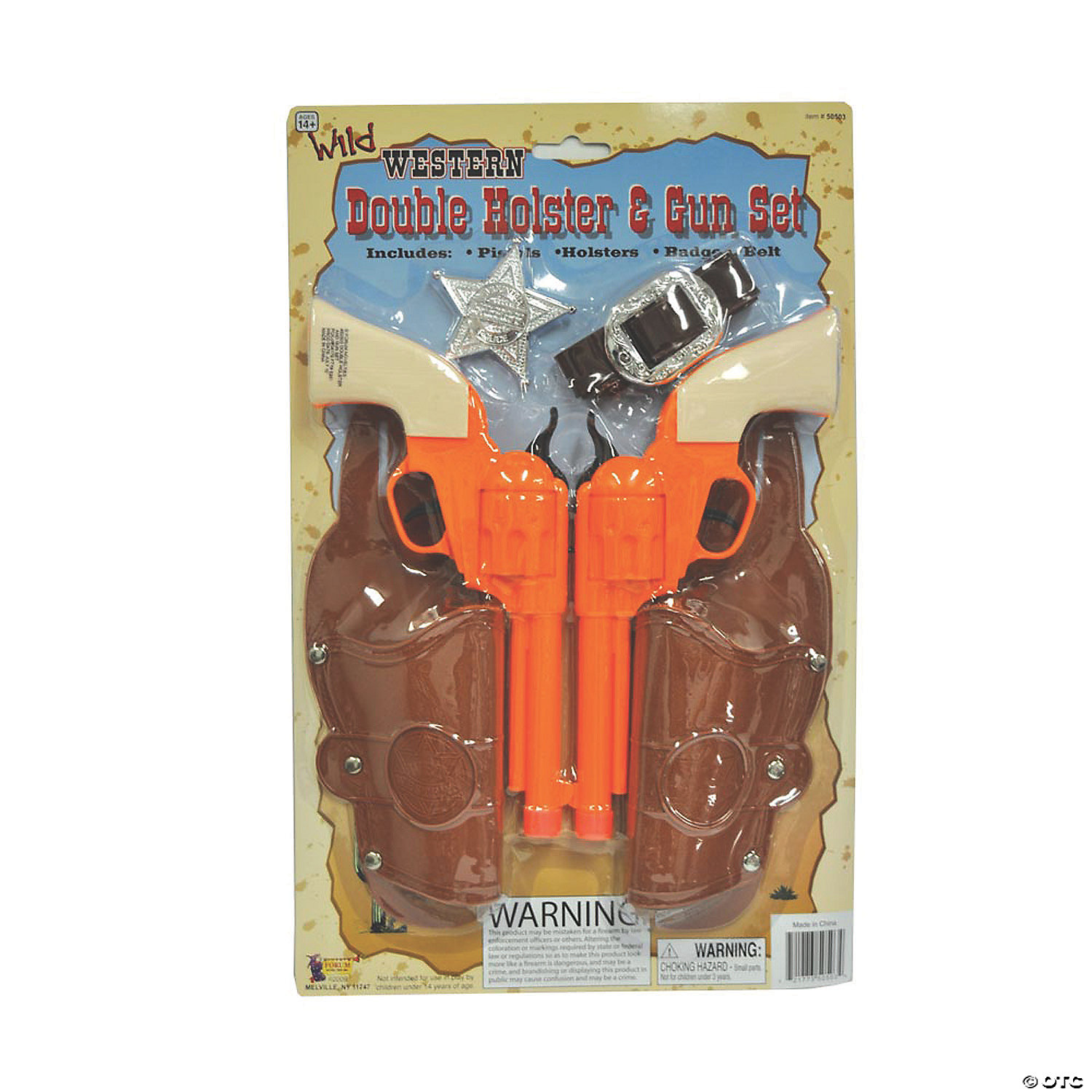 DOUBLE HOLSTER AND GUN SET - HALLOWEEN